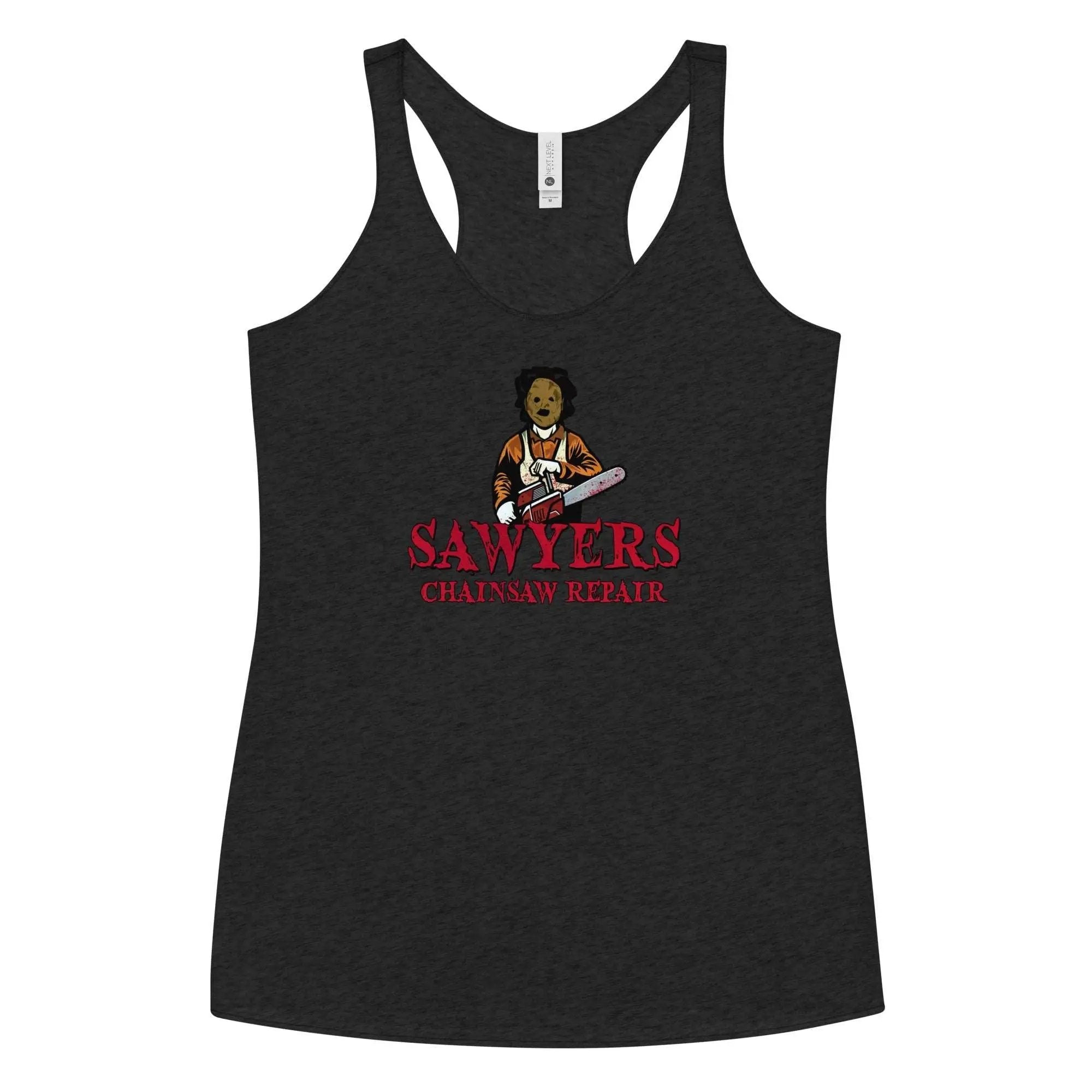 Sawyers Chainsaw Repair Women's Racerback Tank