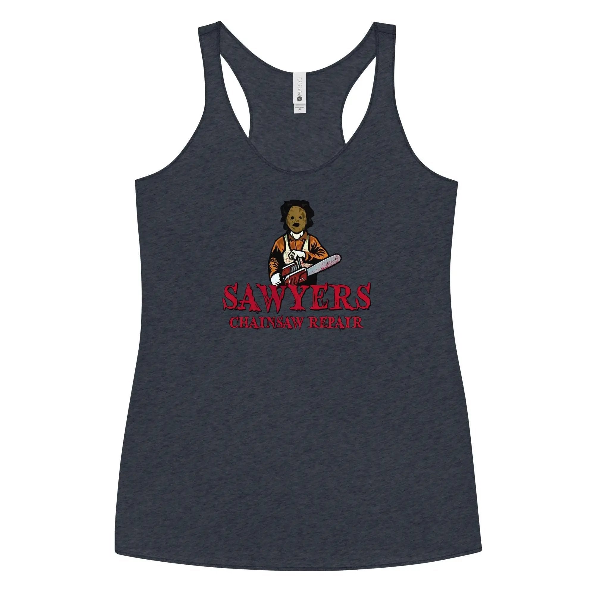 Sawyers Chainsaw Repair Women's Racerback Tank