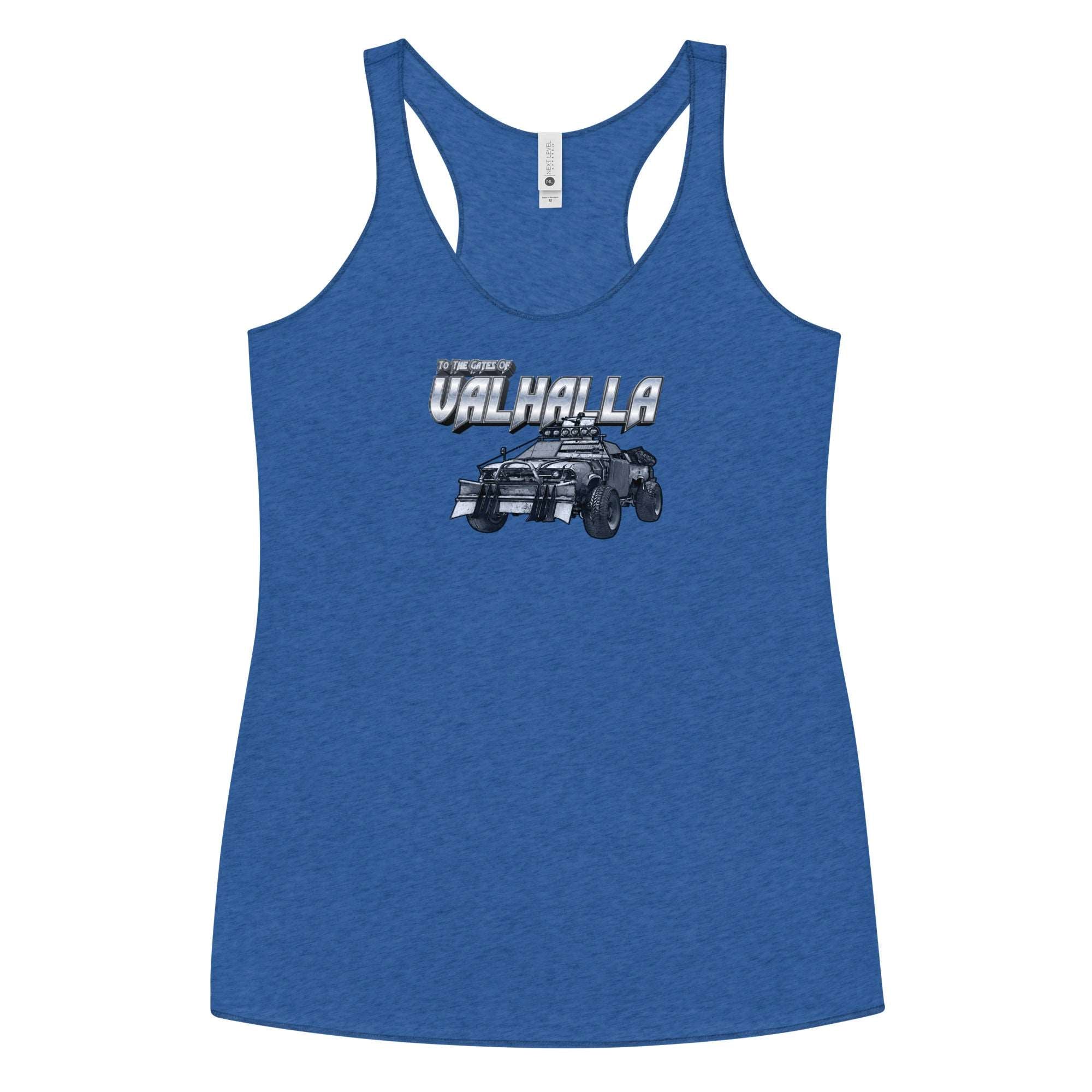 a women's tank top with an image of a truck