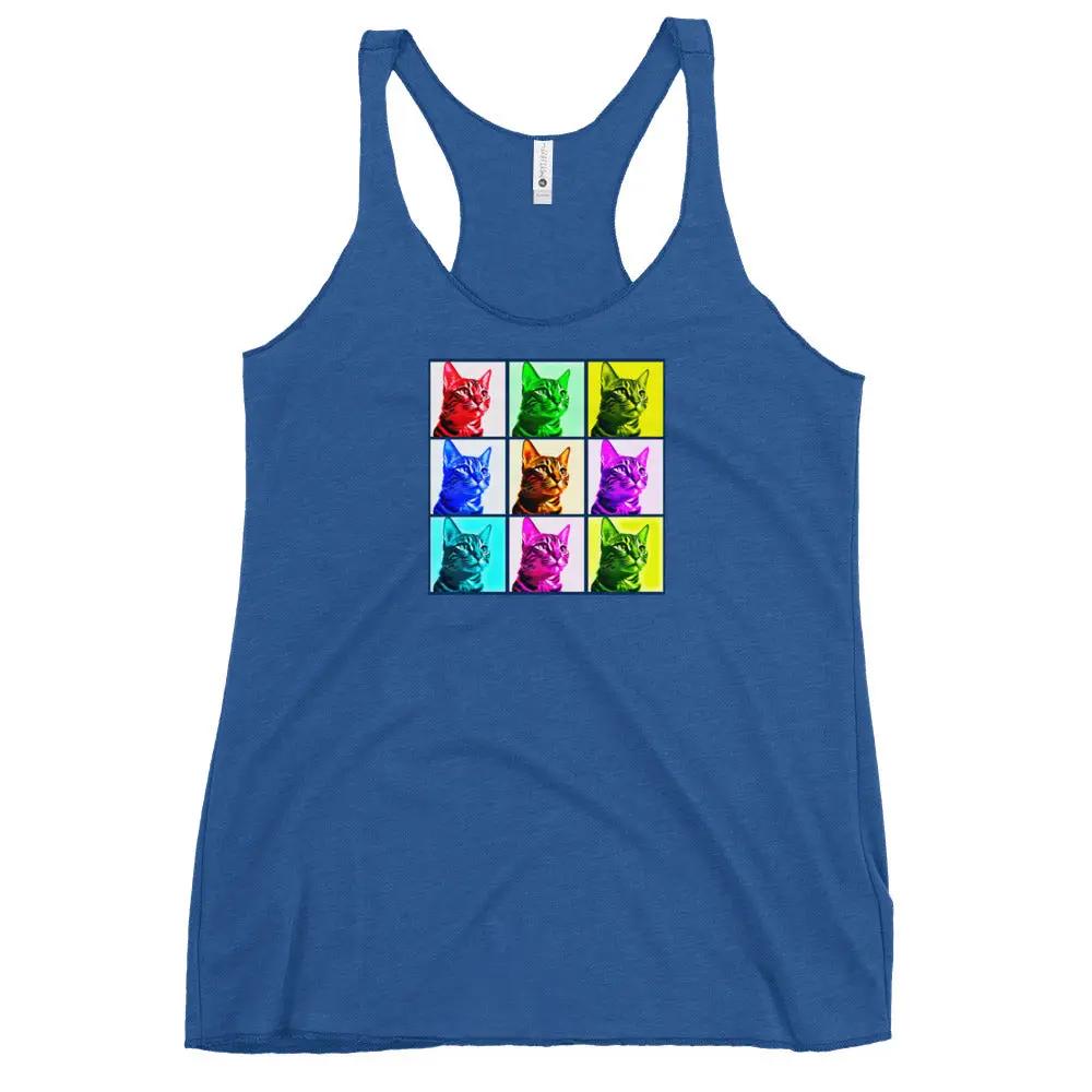 Warhol Cats Women's Racerback Tank