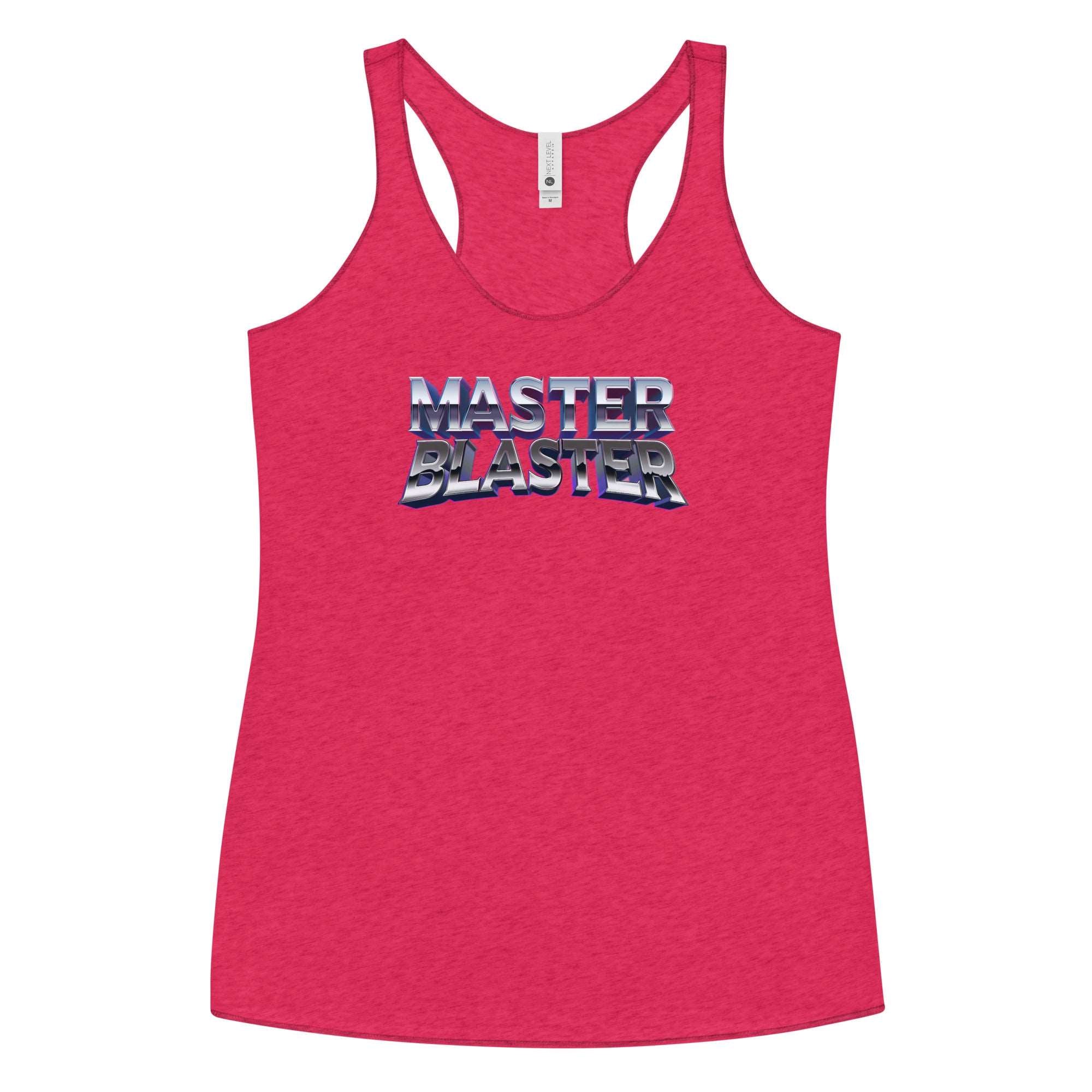 a women's tank top that says master blaster