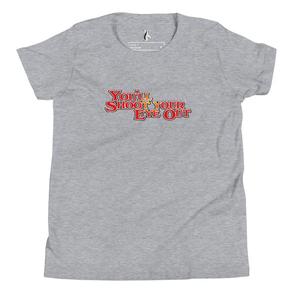 a grey t - shirt with the words you'll shoot your emo out
