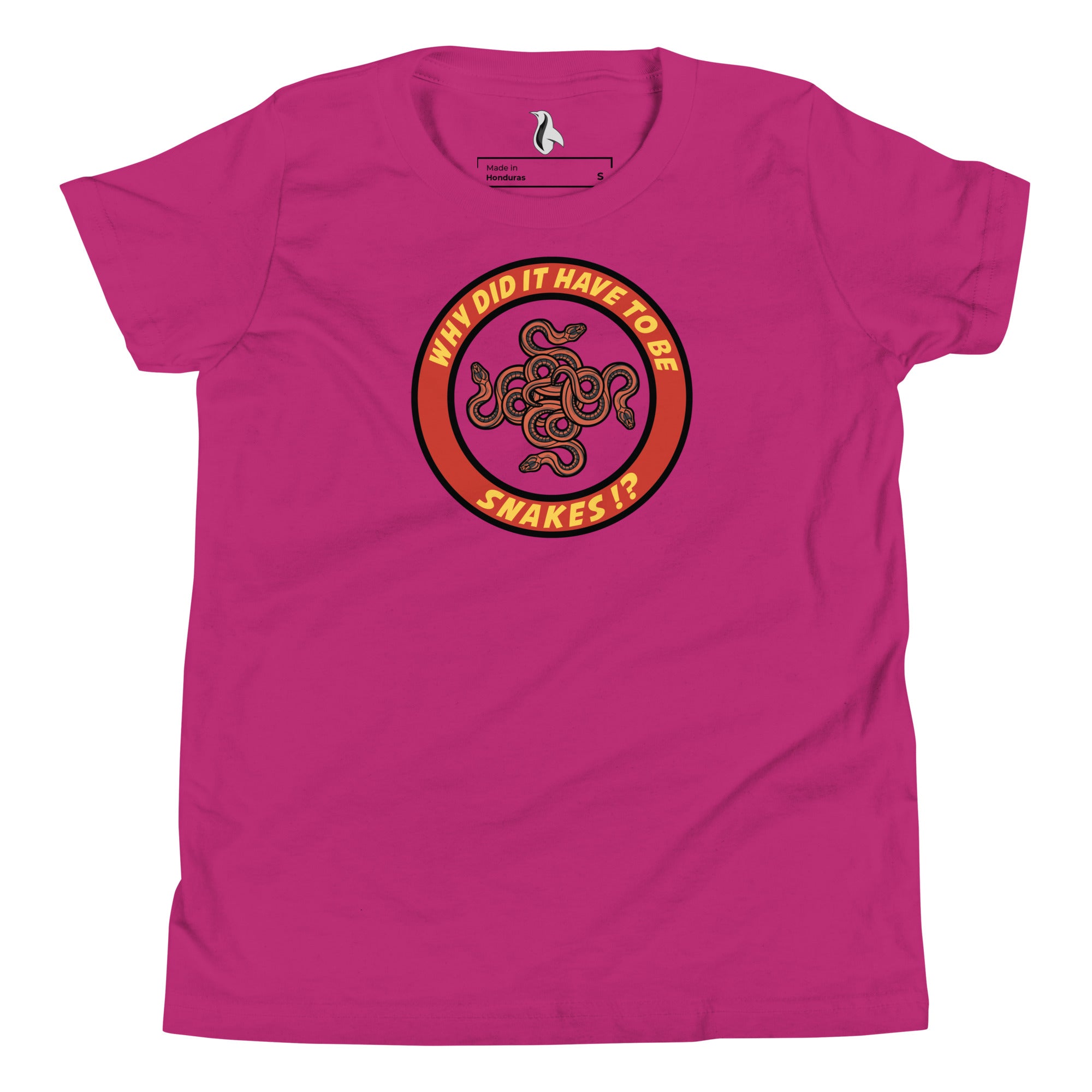 Why Did It Have To Be Snakes? Youth Short Sleeve T-Shirt