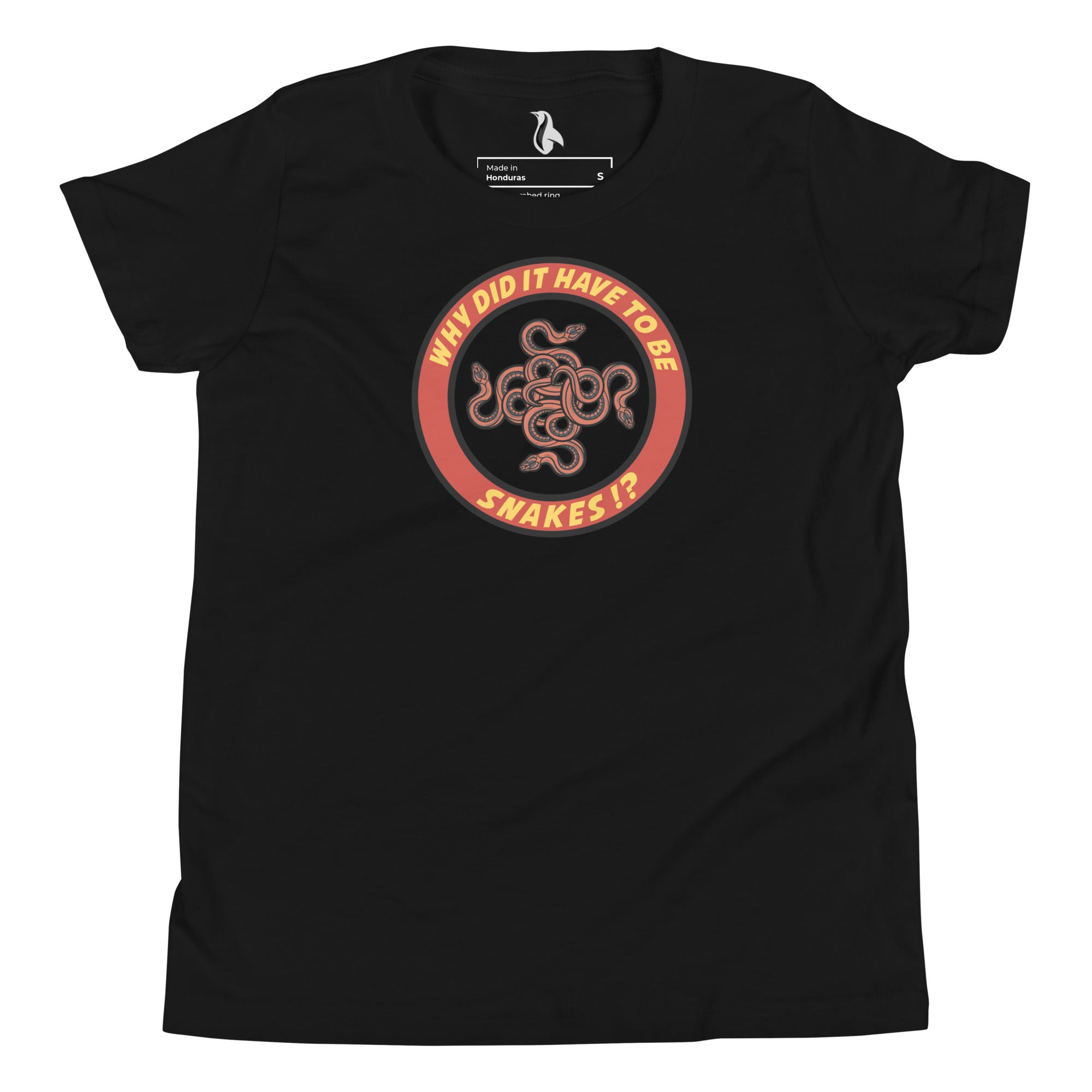 Why Did It Have To Be Snakes? Youth Short Sleeve T-Shirt