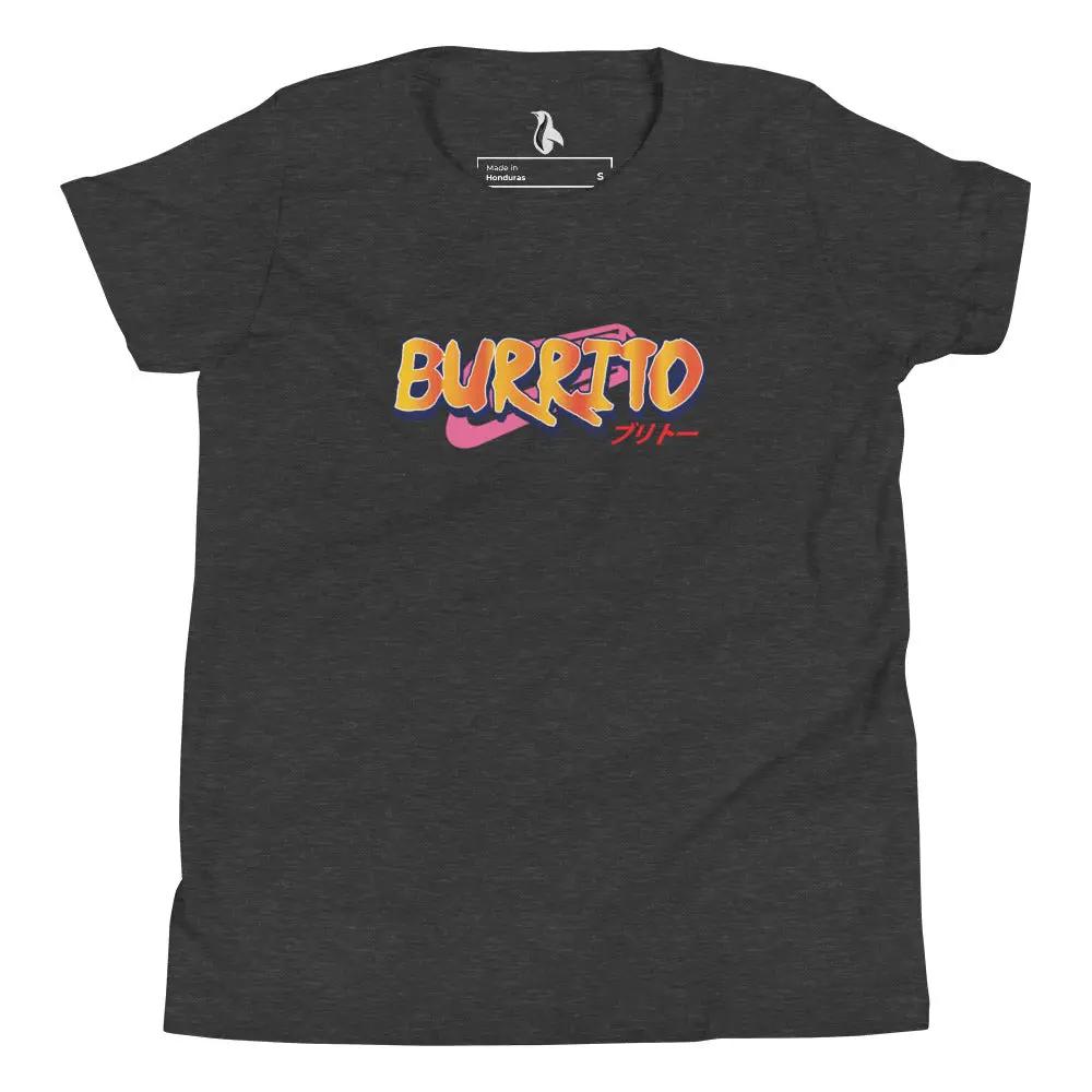 a black t - shirt with the word burrito on it