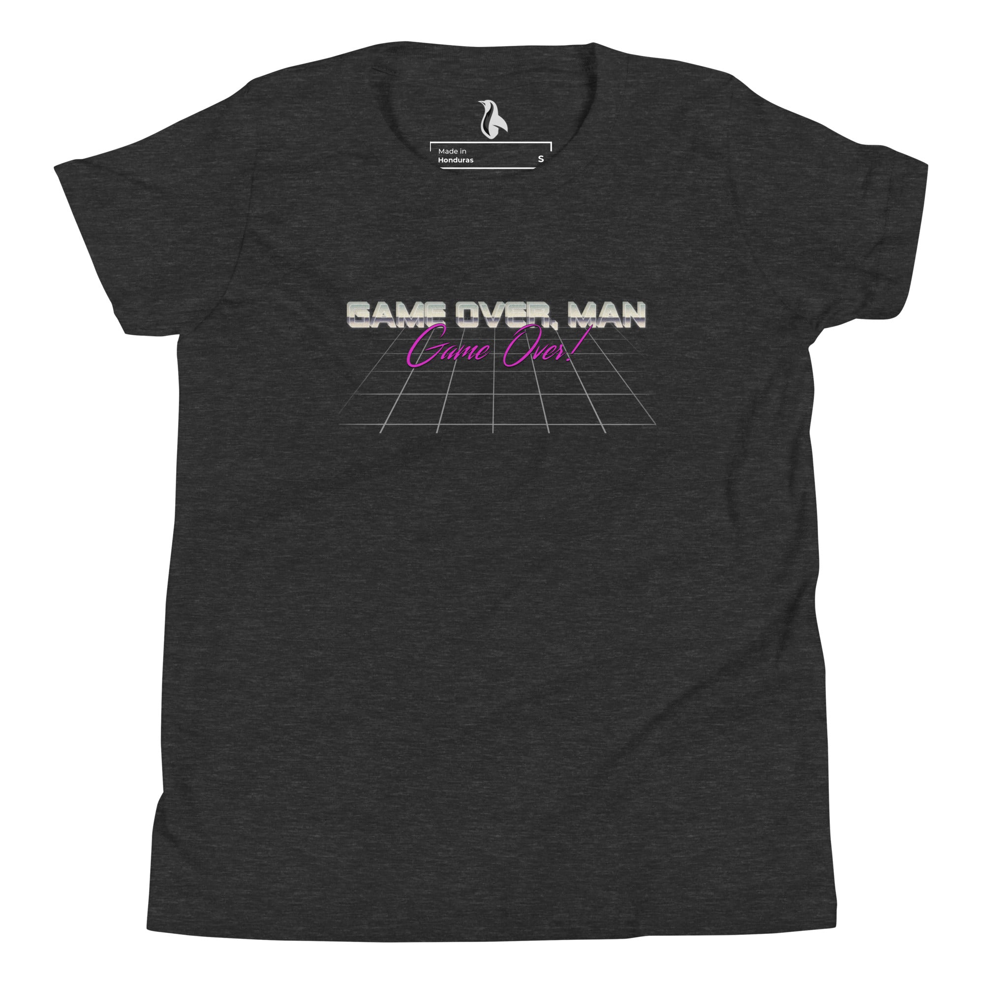 a black t - shirt with the words same over man on it