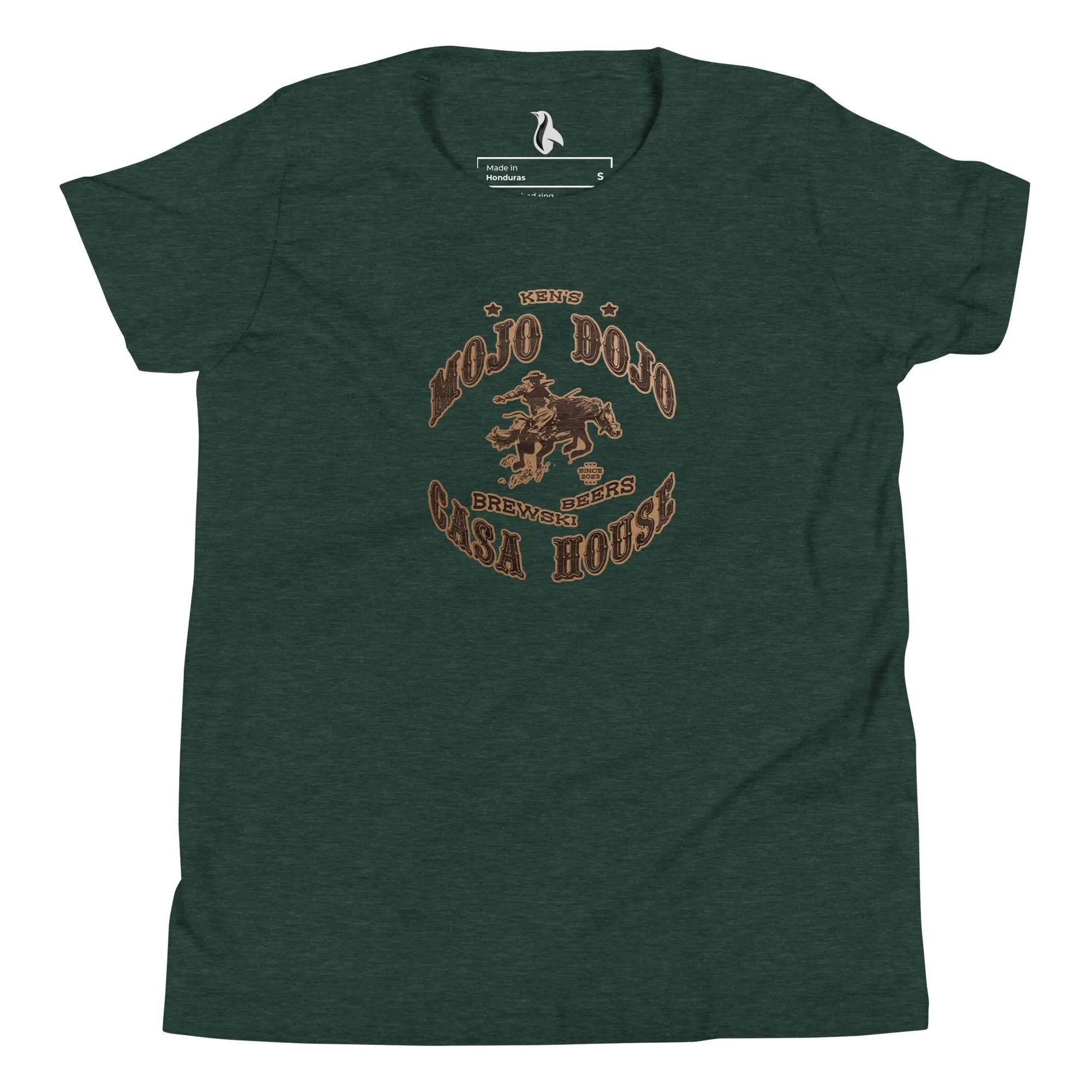 a green t - shirt with an image of a horse on it