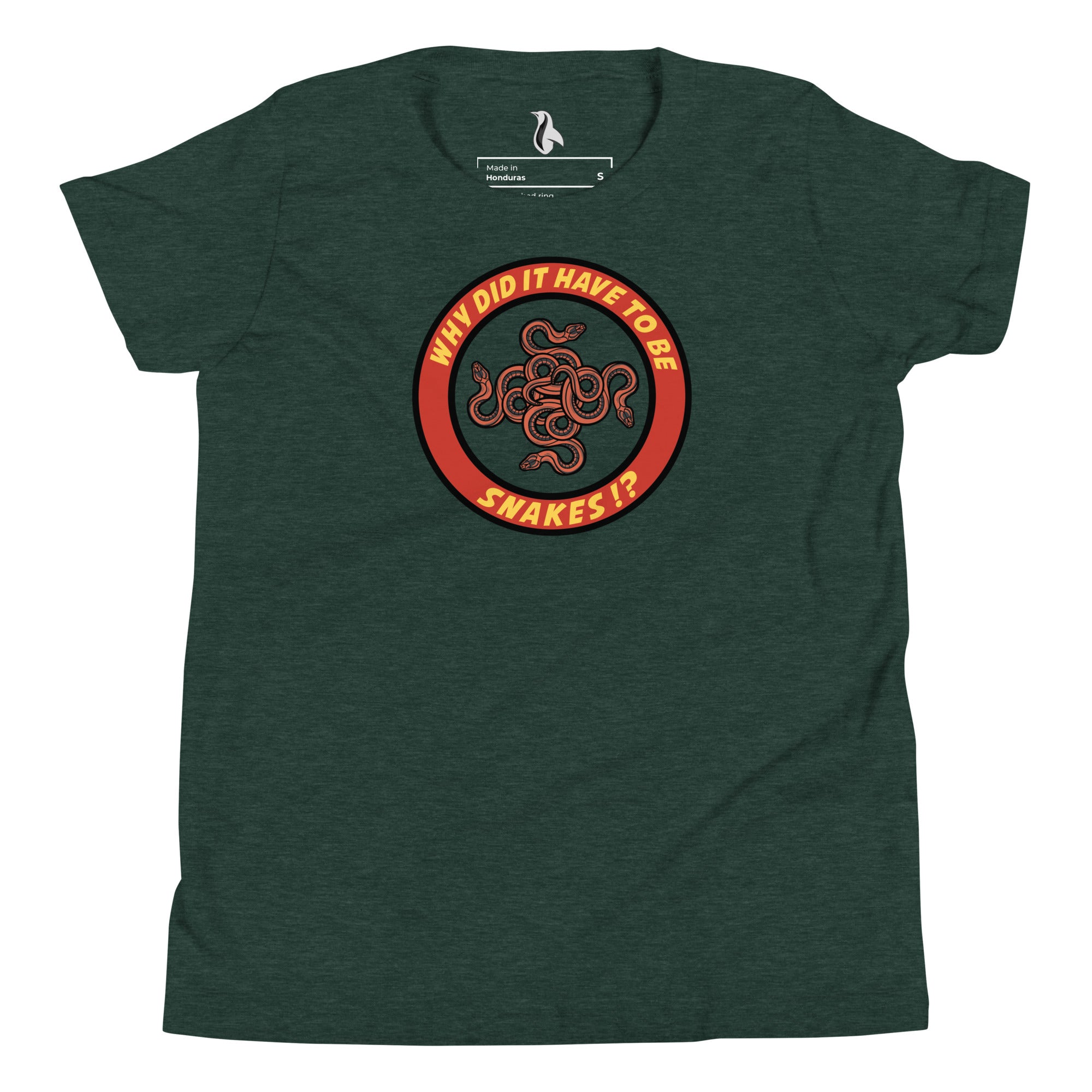 Why Did It Have To Be Snakes? Youth Short Sleeve T-Shirt