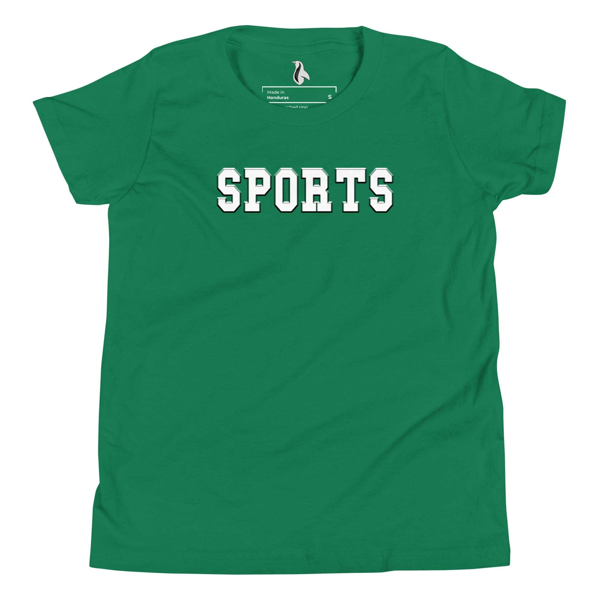 a green t - shirt with the words sports on it