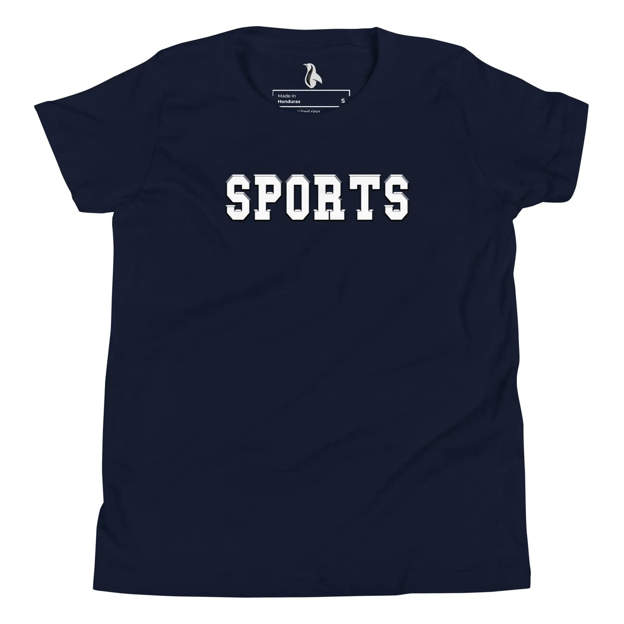 a t - shirt with the words sports on it