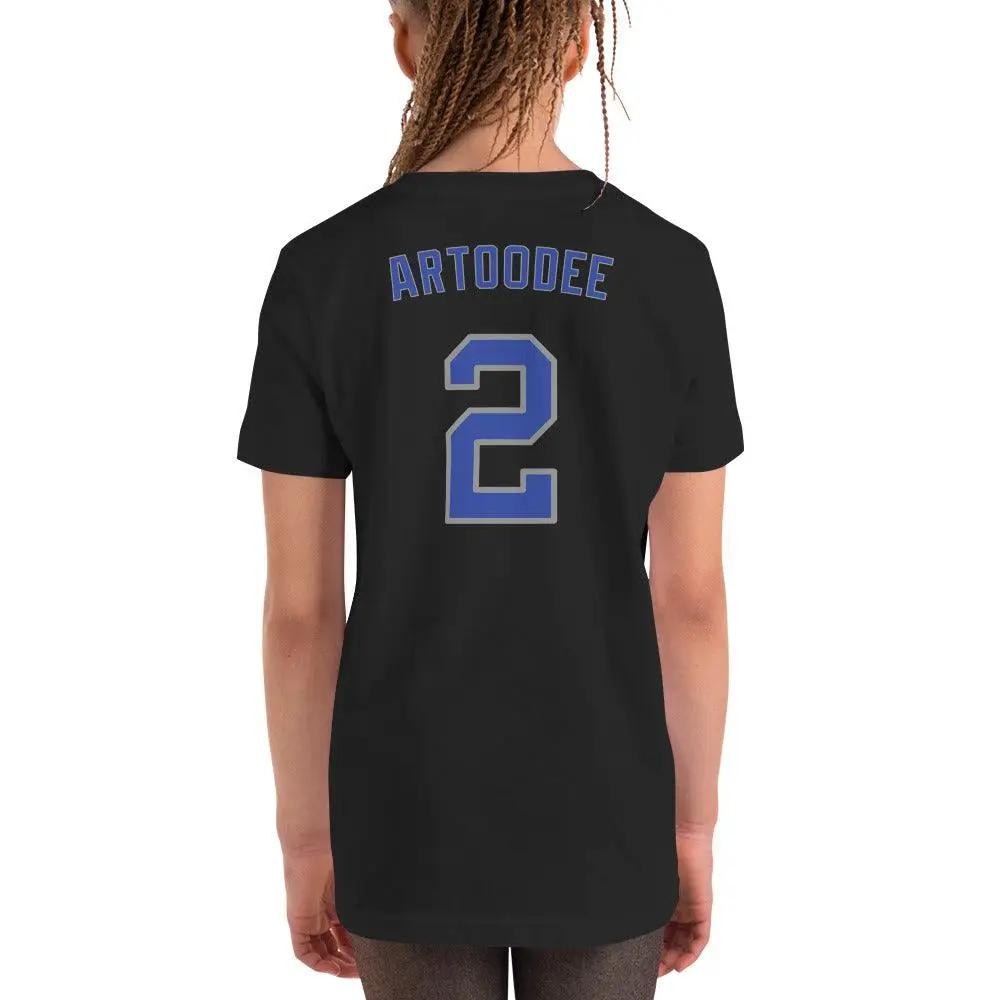 Artoodee #2 Youth Short Sleeve T-Shirt VAWDesigns
