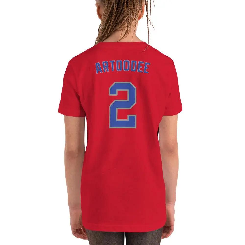Artoodee #2 Youth Short Sleeve T-Shirt VAWDesigns
