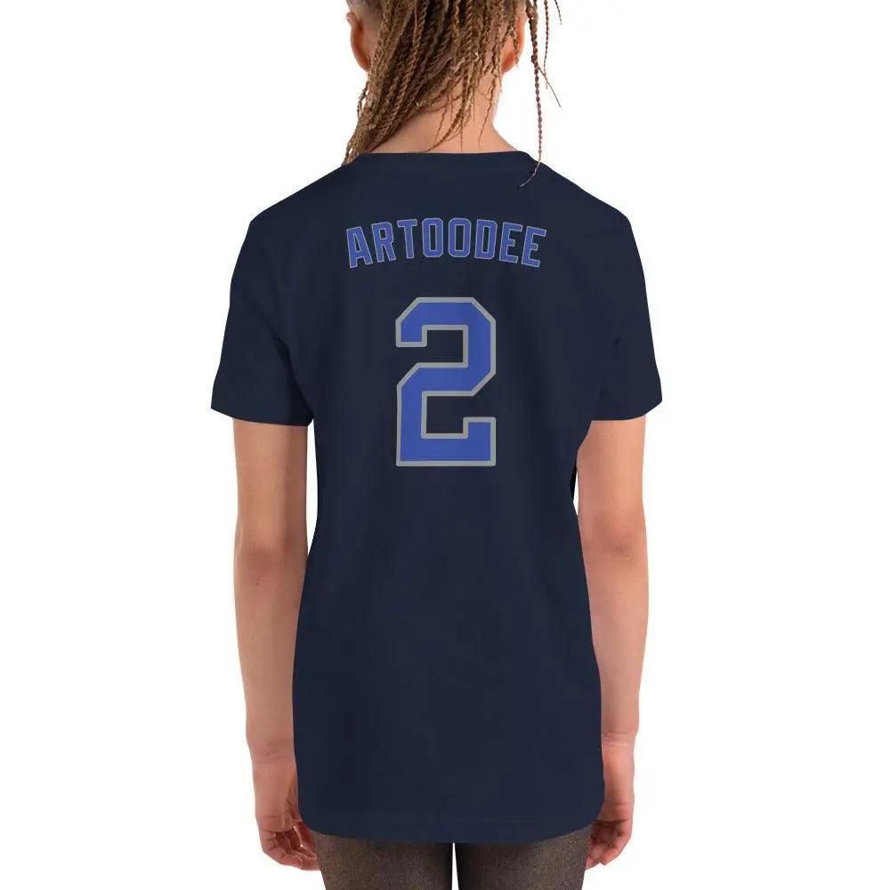 Artoodee #2 Youth Short Sleeve T-Shirt VAWDesigns
