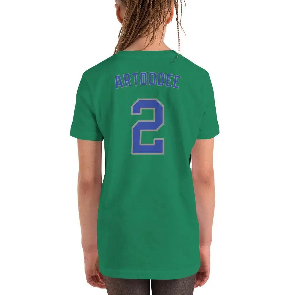 Artoodee #2 Youth Short Sleeve T-Shirt VAWDesigns
