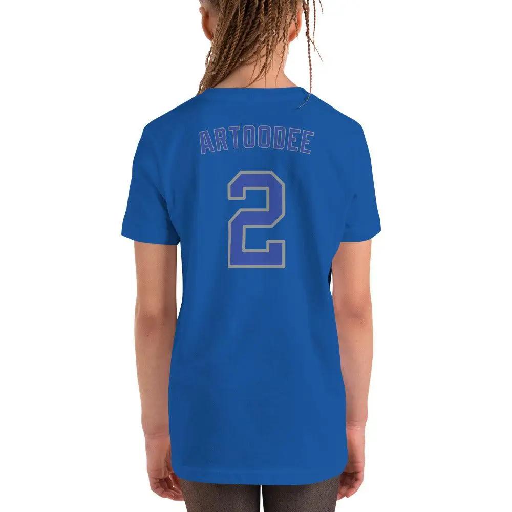 Artoodee #2 Youth Short Sleeve T-Shirt VAWDesigns