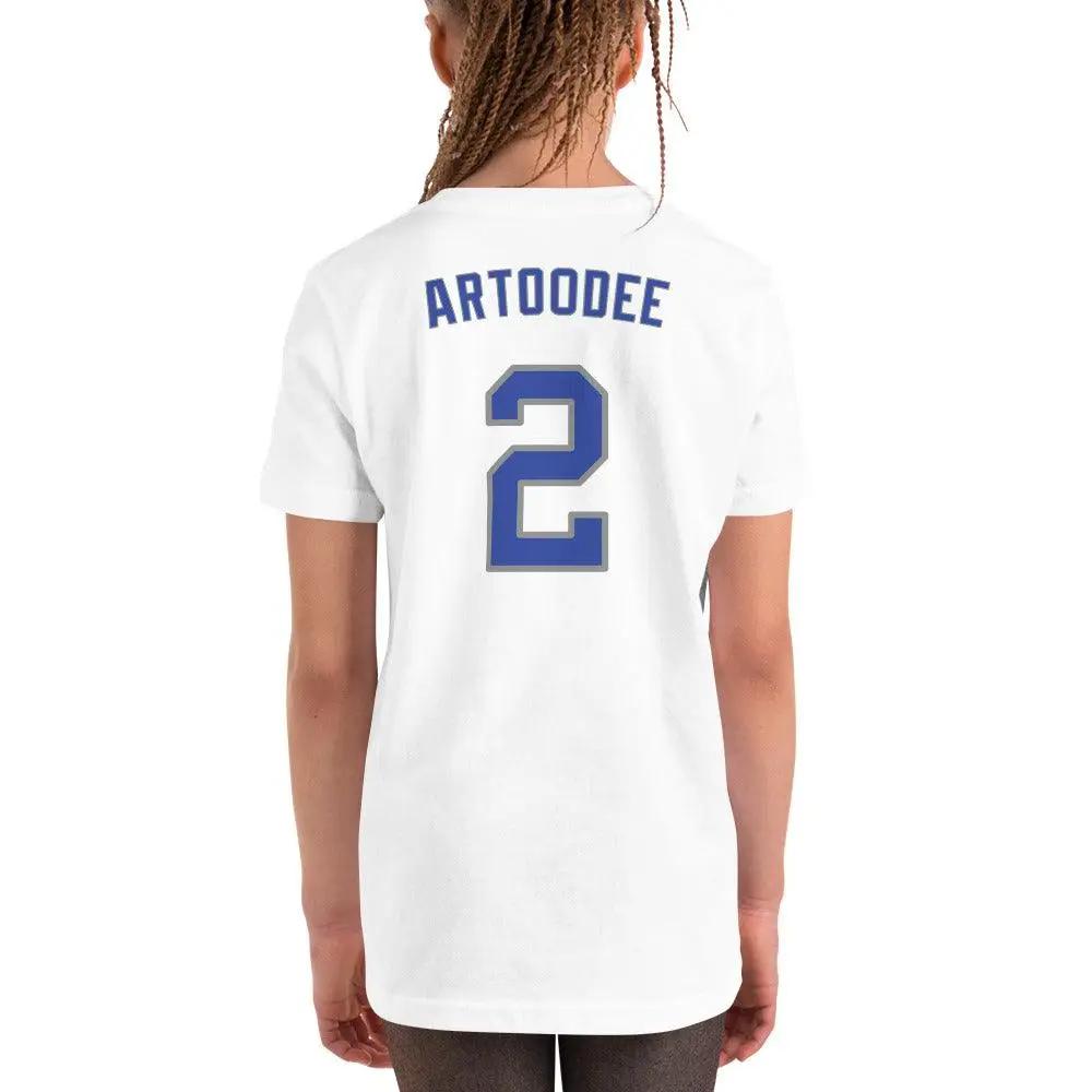 Artoodee #2 Youth Short Sleeve T-Shirt VAWDesigns