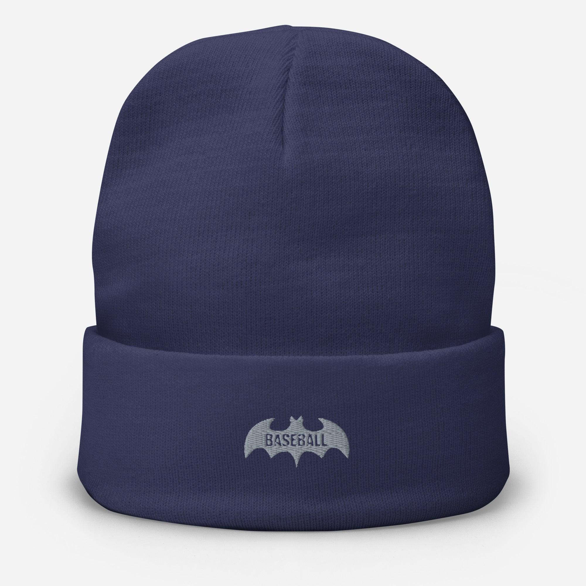 Baseball Bat Embroidered Beanie VAWDesigns