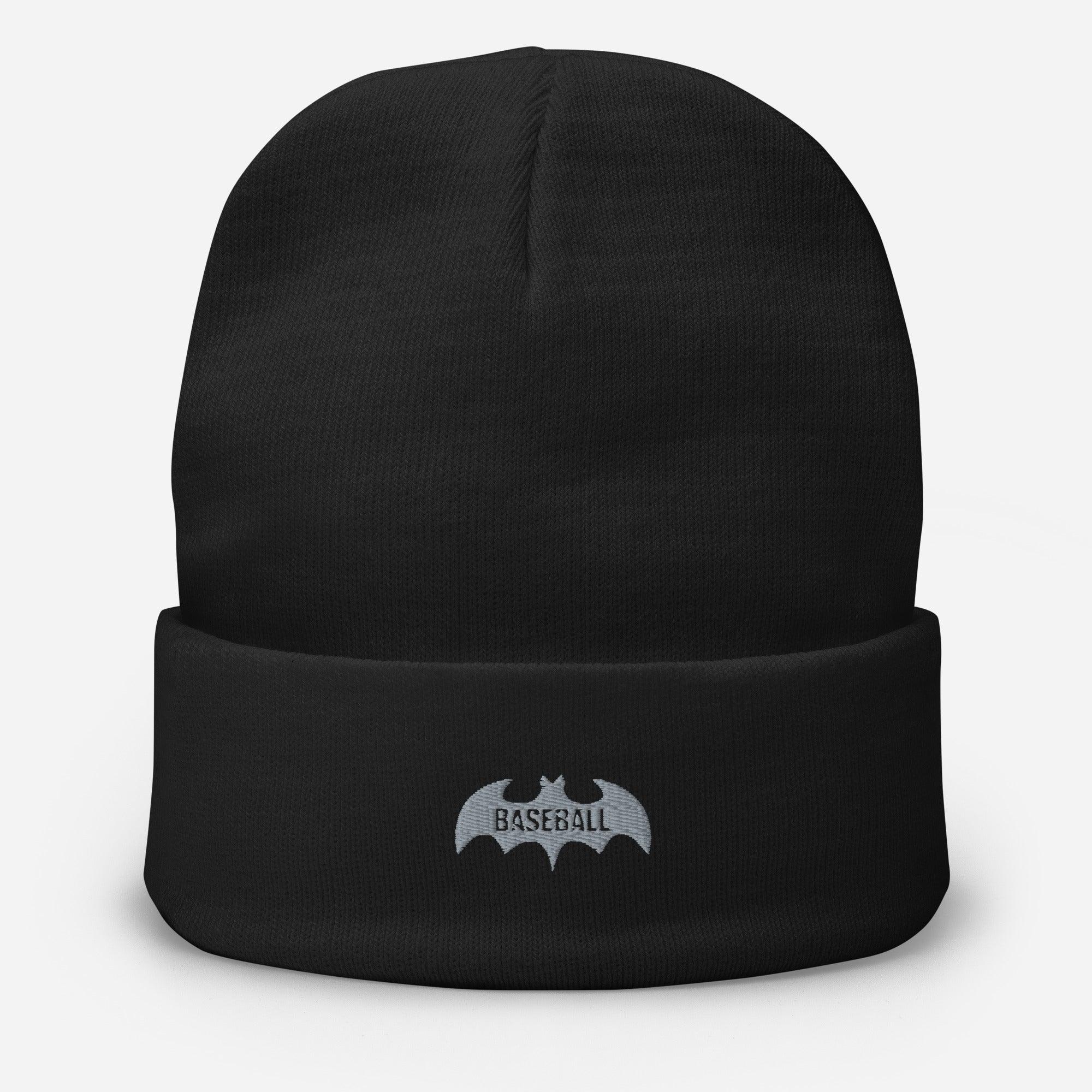 Baseball Bat Embroidered Beanie VAWDesigns