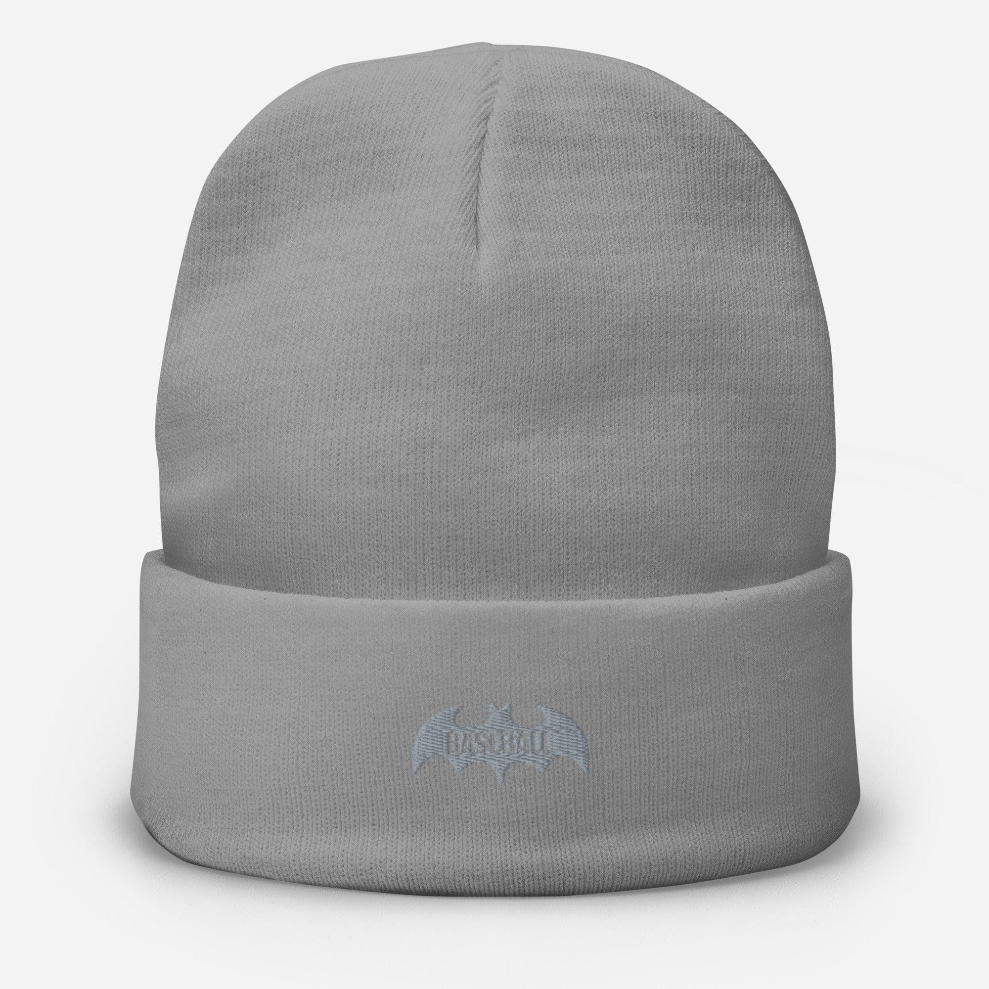 Baseball Bat Embroidered Beanie VAWDesigns