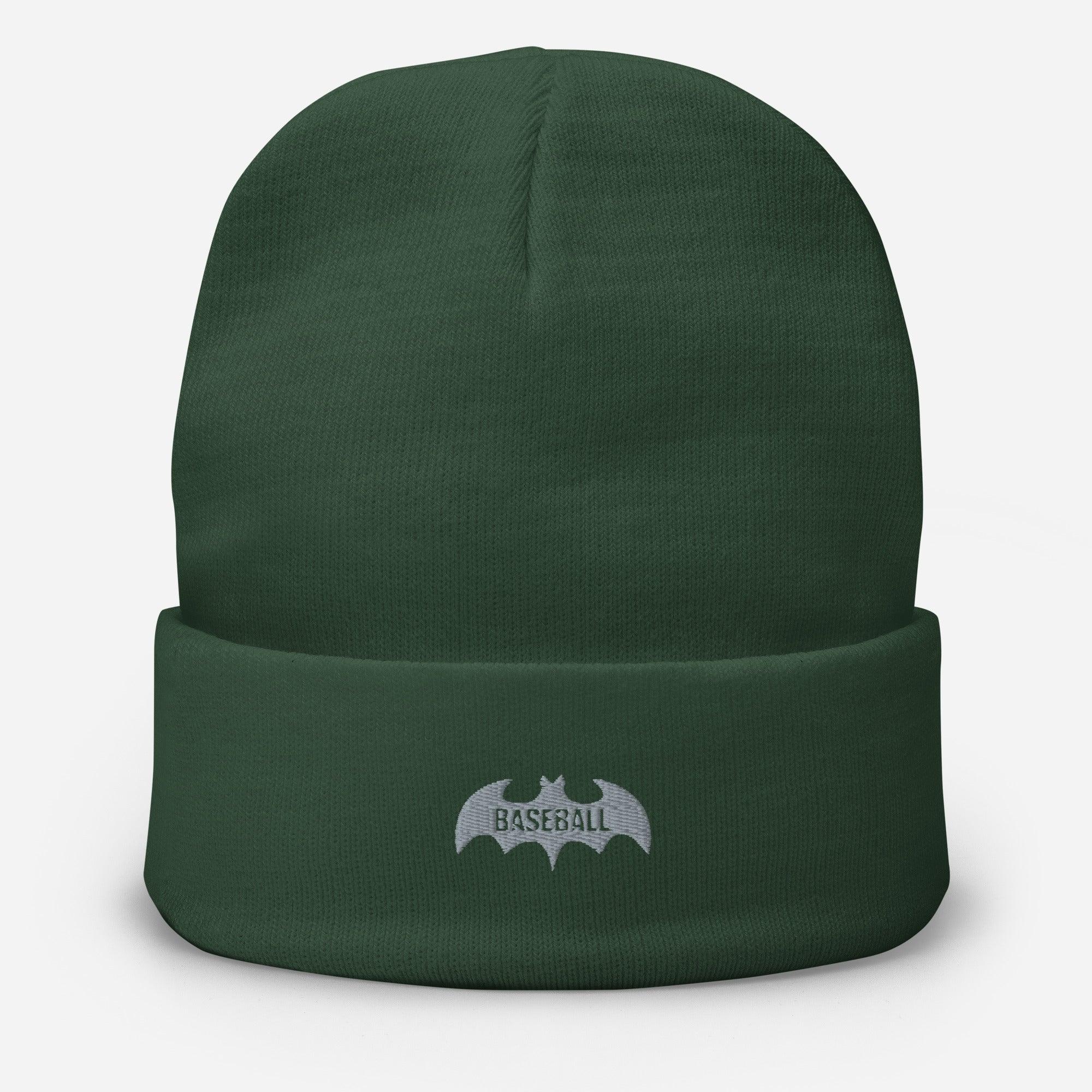 Baseball Bat Embroidered Beanie VAWDesigns