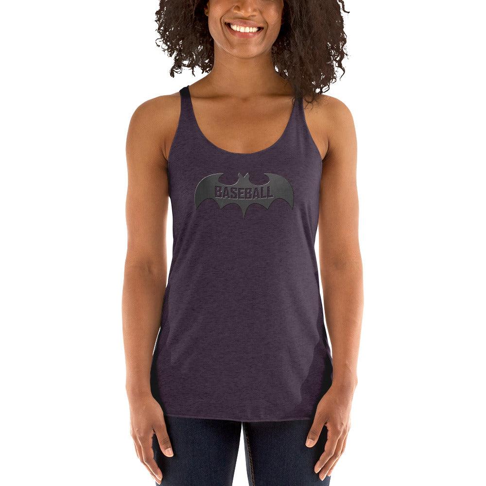 Baseball Bat Women's Racerback Tank VAWDesigns
