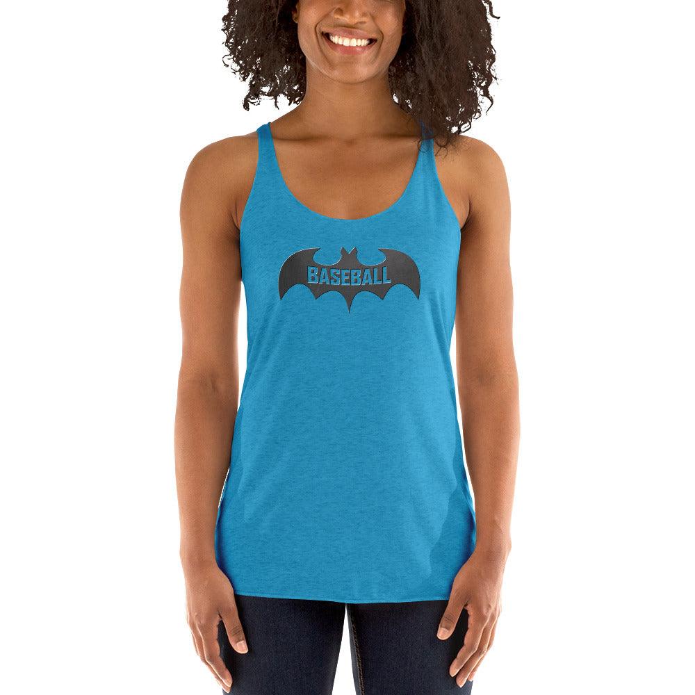 Baseball Bat Women's Racerback Tank VAWDesigns