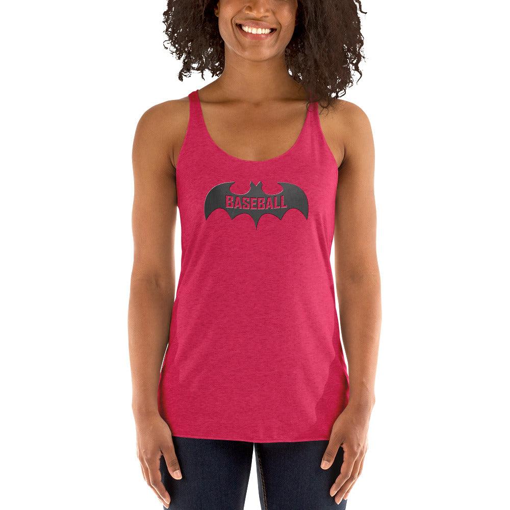 Baseball Bat Women's Racerback Tank VAWDesigns