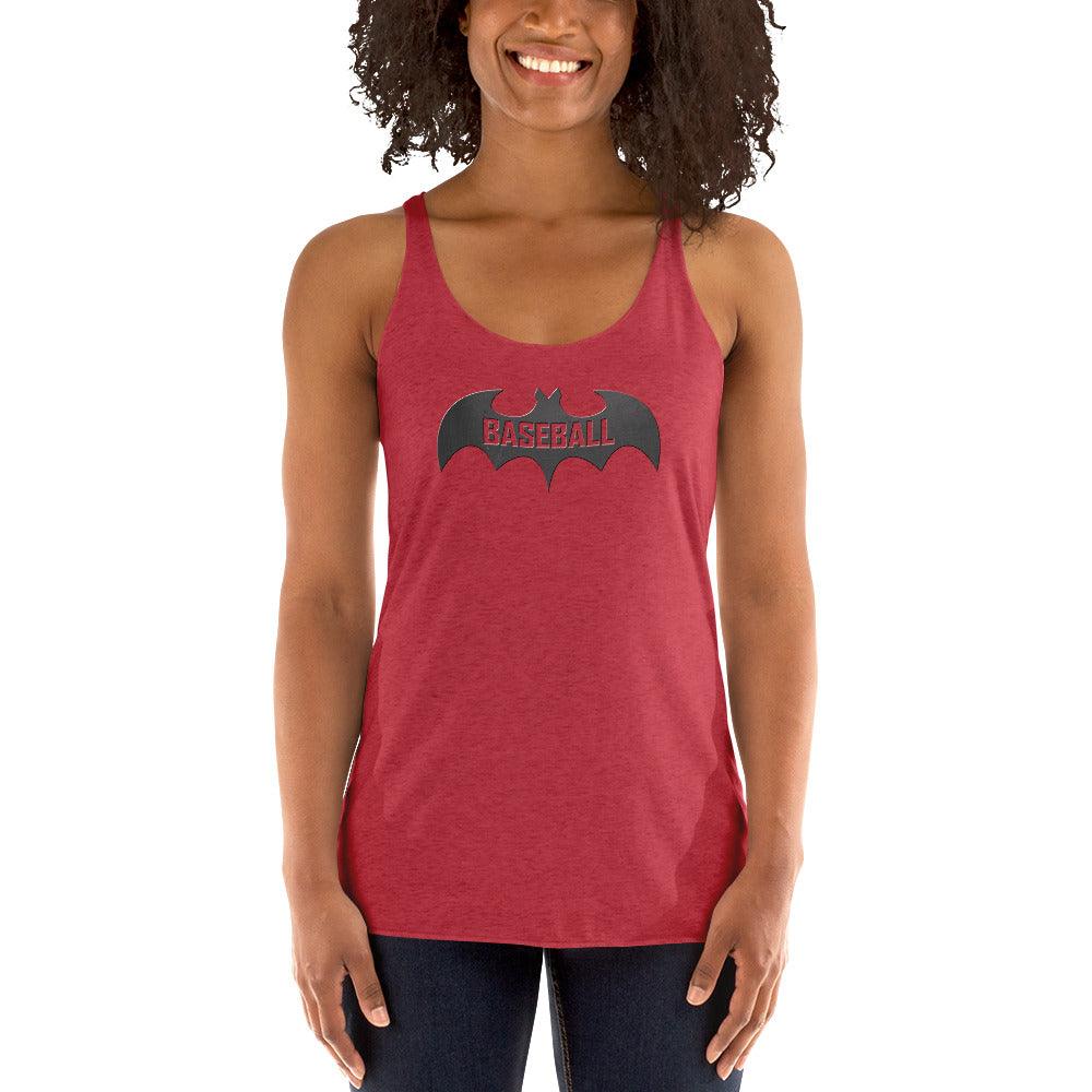 Baseball Bat Women's Racerback Tank VAWDesigns