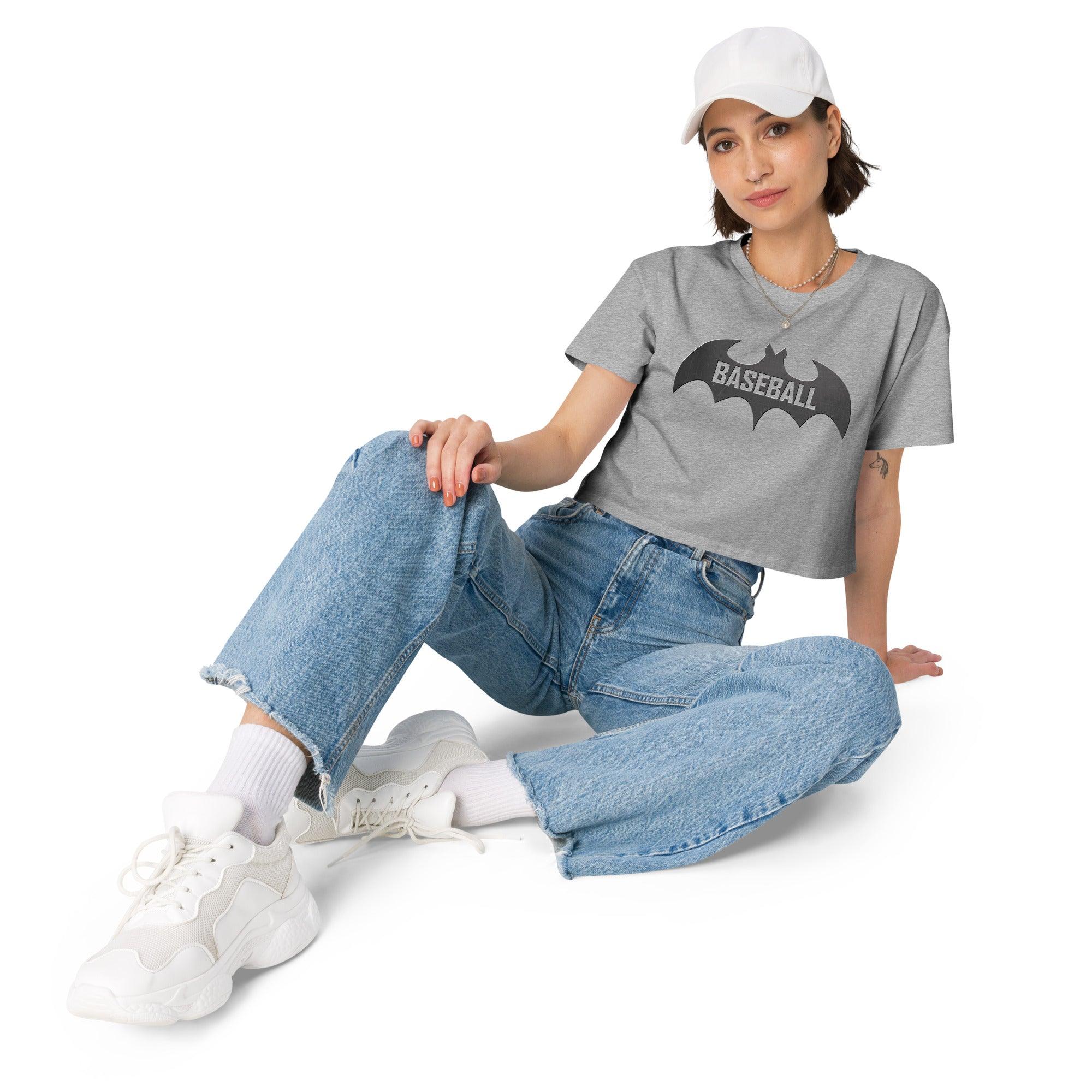 Baseball Bat Women’s crop top VAWDesigns