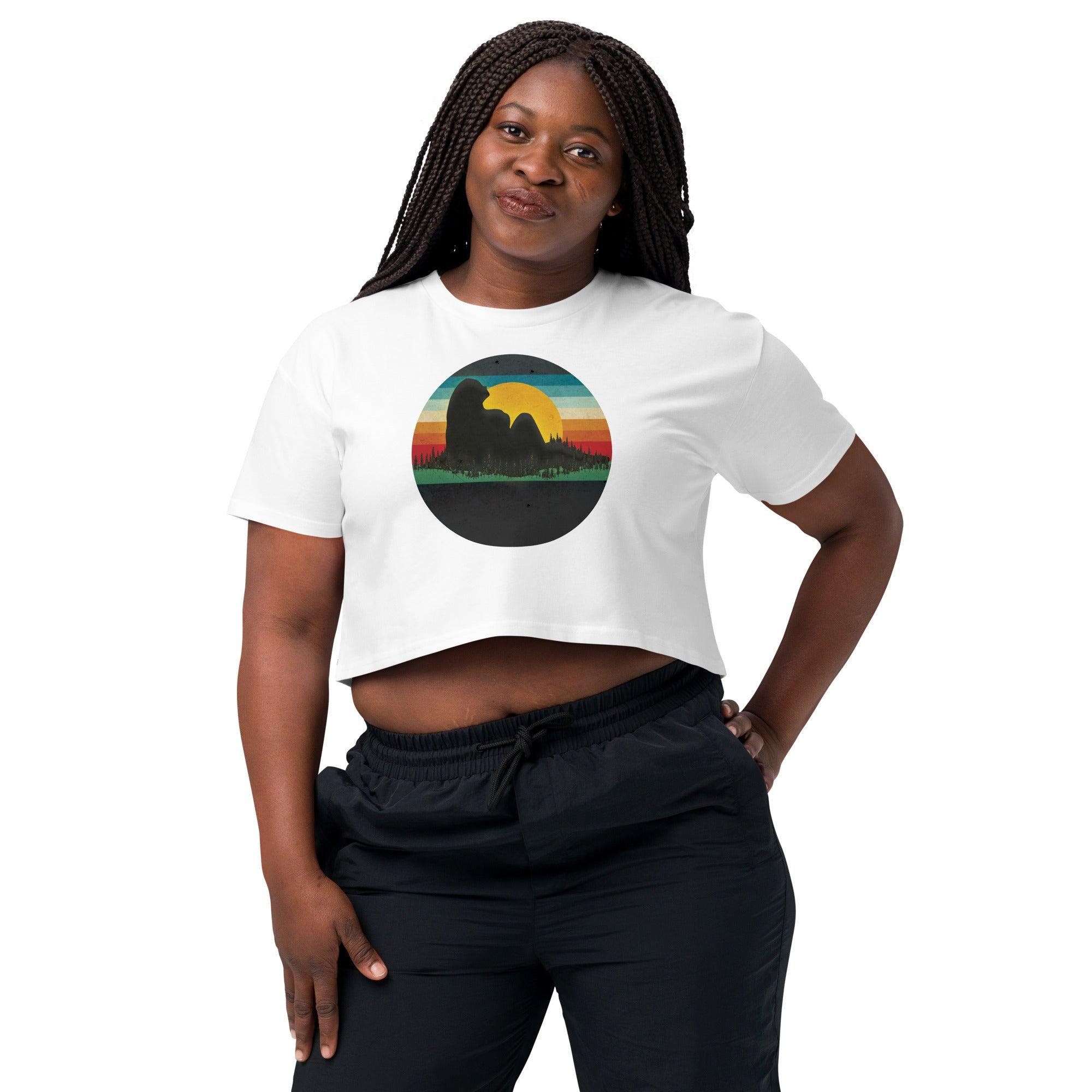 Beautiful Landscape Women’s crop top VAWDesigns