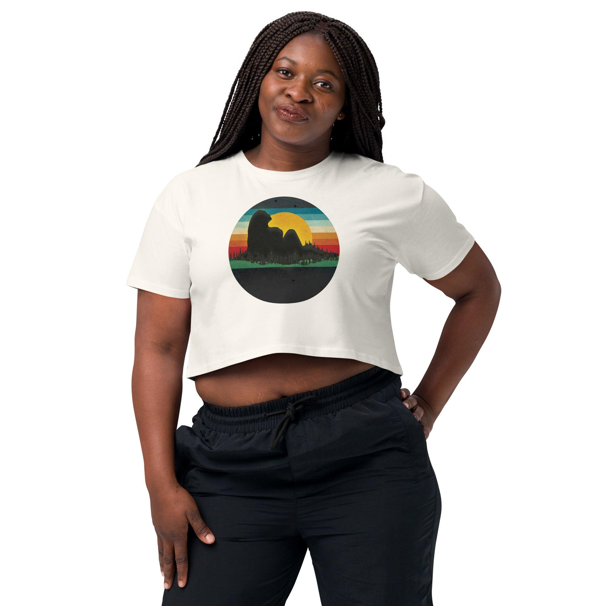 Beautiful Landscape Women’s crop top VAWDesigns