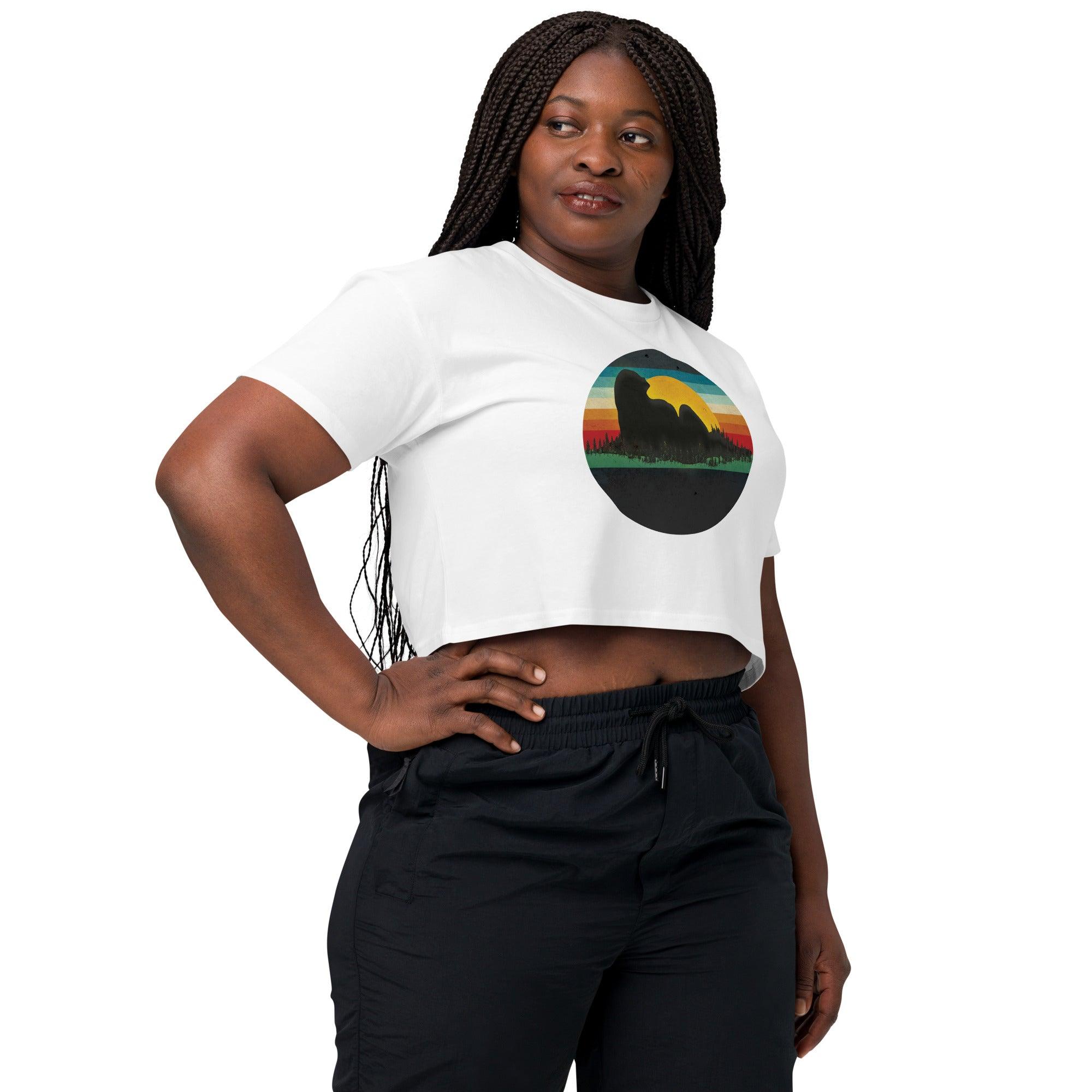 Beautiful Landscape Women’s crop top VAWDesigns