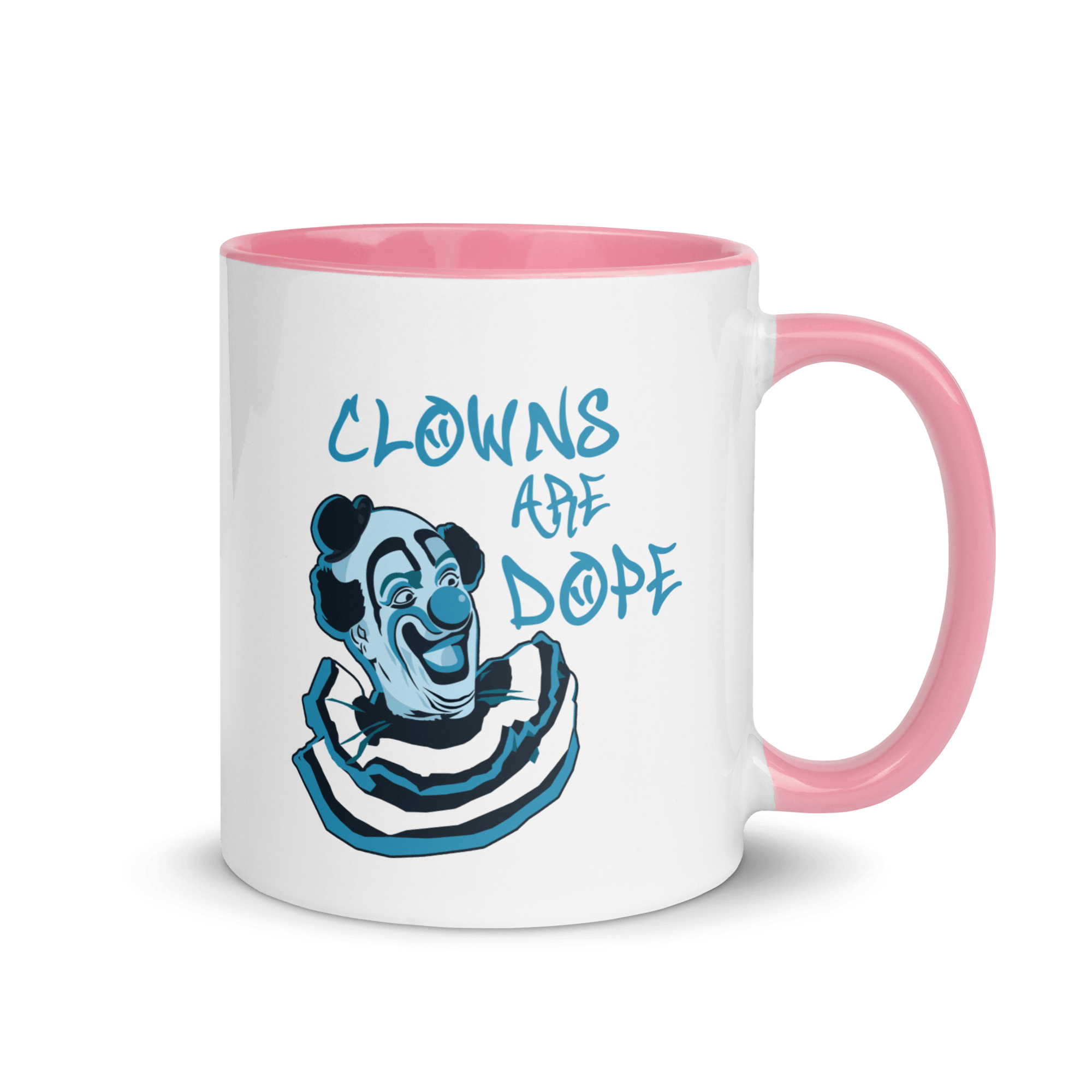 Clowns Are Dope Mug with Color Inside VAWDesigns