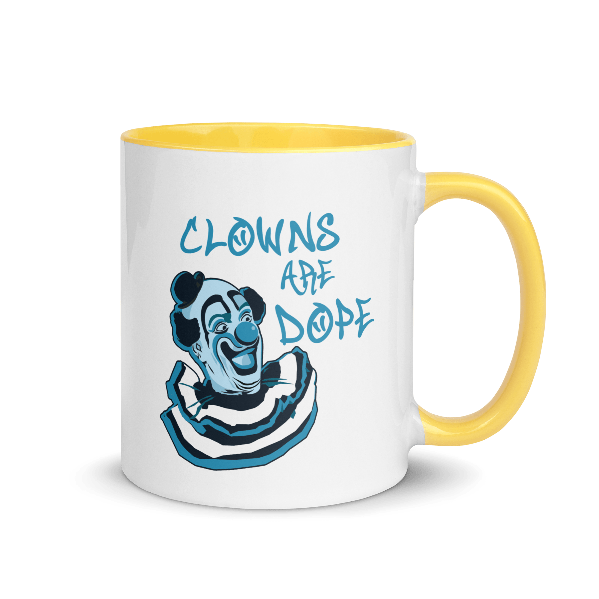 Clowns Are Dope Mug with Color Inside VAWDesigns