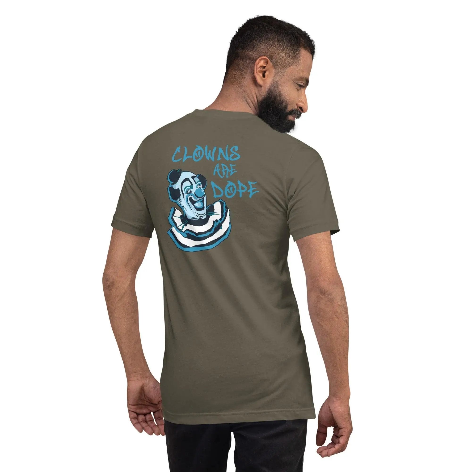 Clowns Are Dope Unisex (BACK) t-shirt VAWDesigns