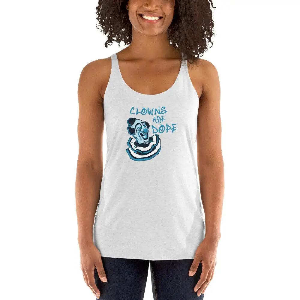 Clowns Are Dope Women's Racerback Tank VAWDesigns