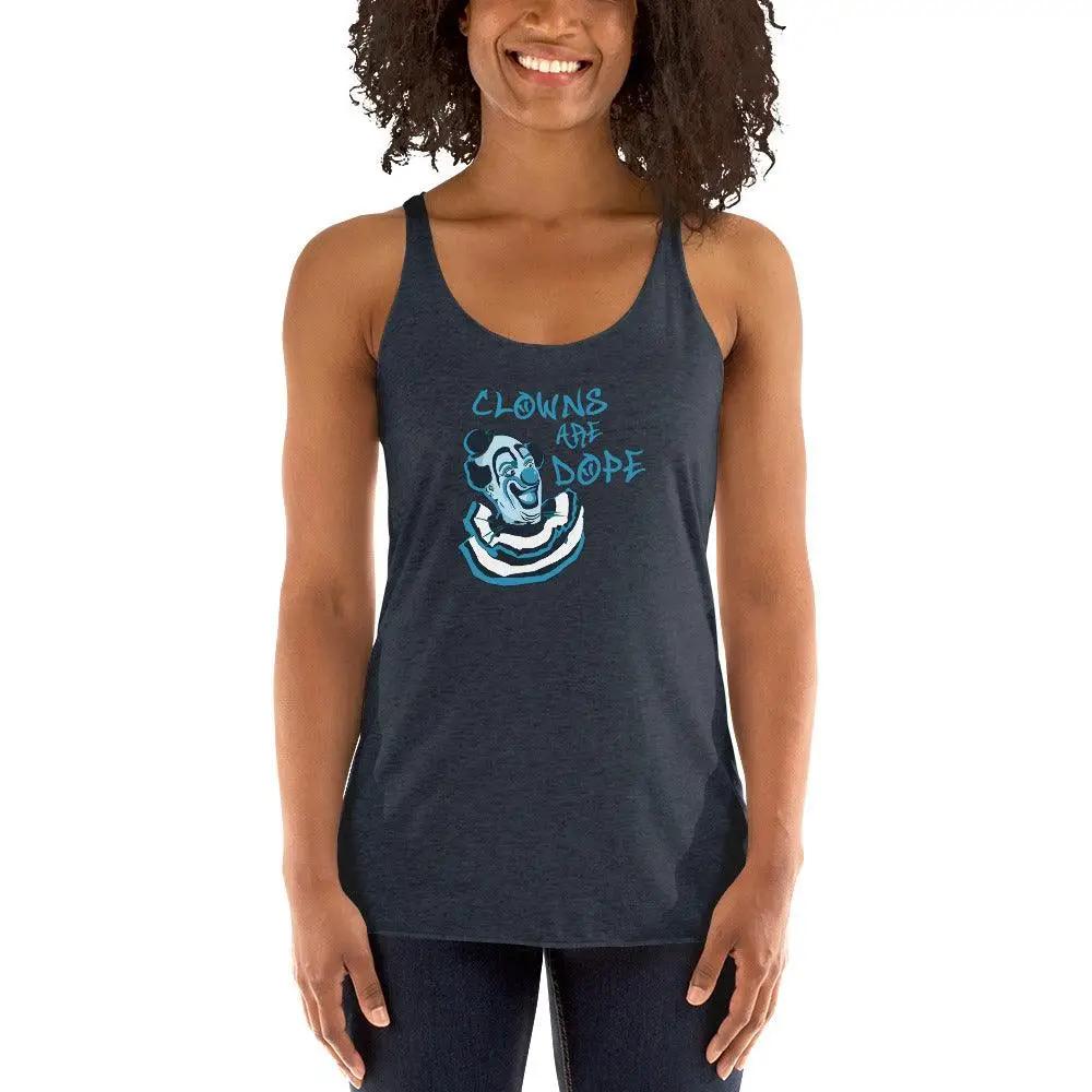 Clowns Are Dope Women's Racerback Tank VAWDesigns