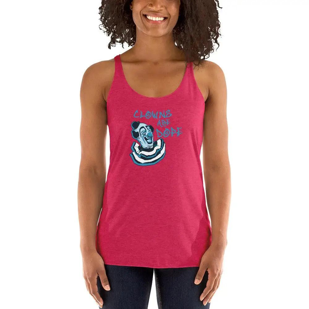 Clowns Are Dope Women's Racerback Tank VAWDesigns
