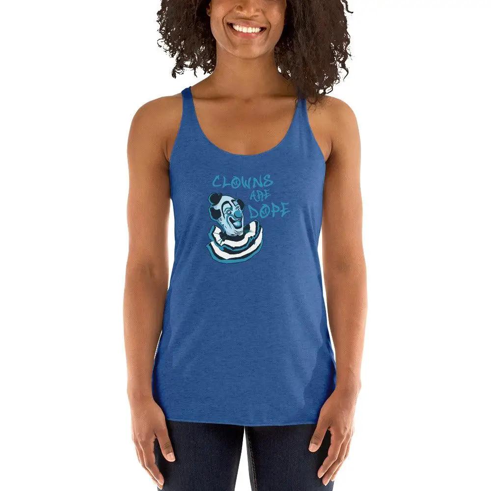Clowns Are Dope Women's Racerback Tank VAWDesigns
