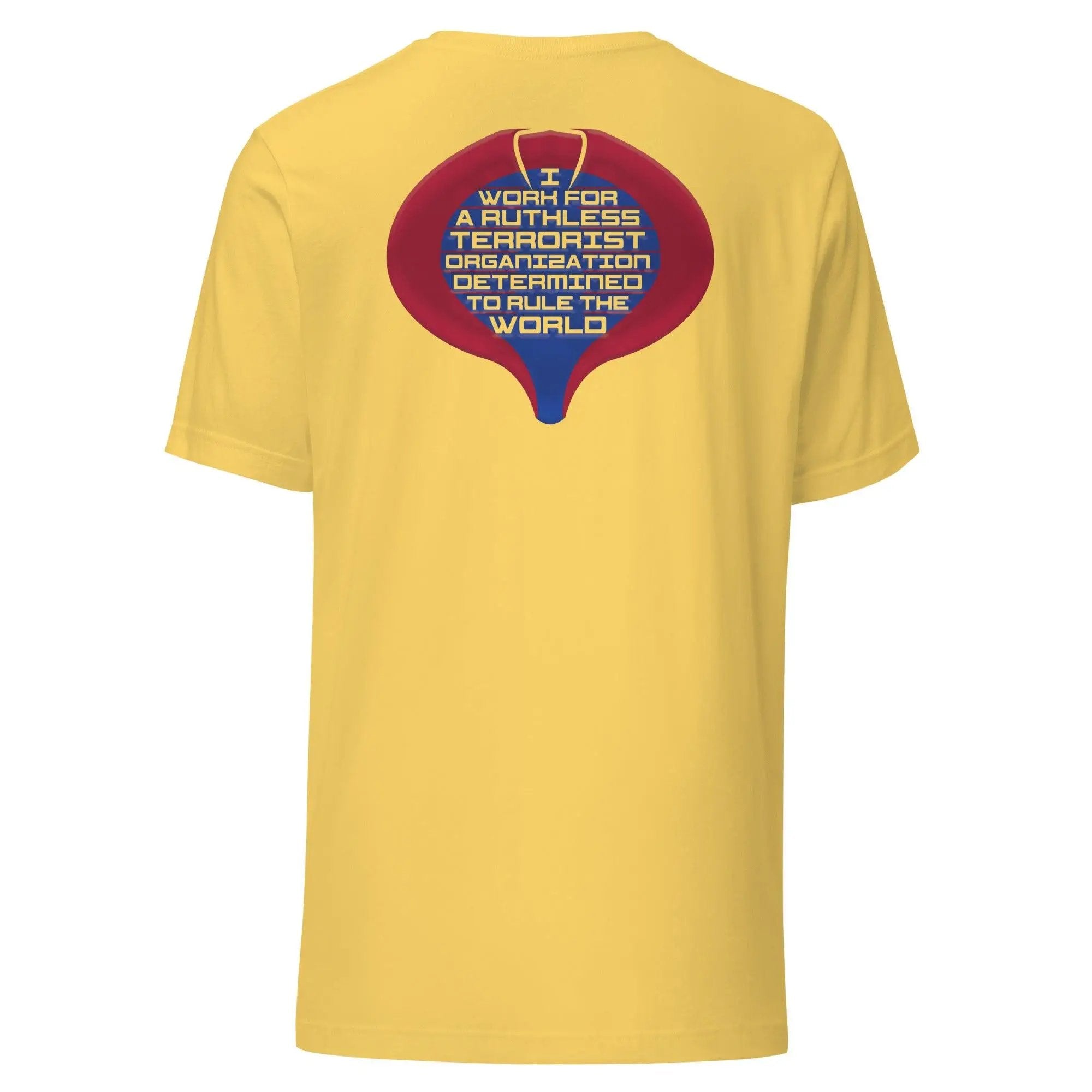 Cobra Work Shirt Unisex (Back) T-shirt VAWDesigns