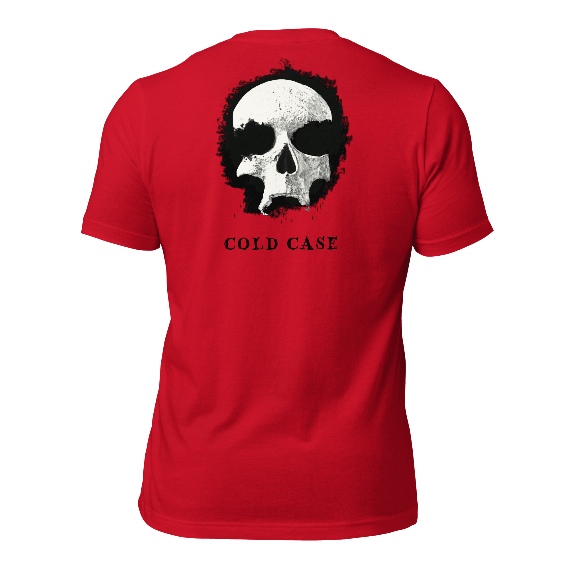 Cold Case Unisex t-shirt (BACK) VAWDesigns