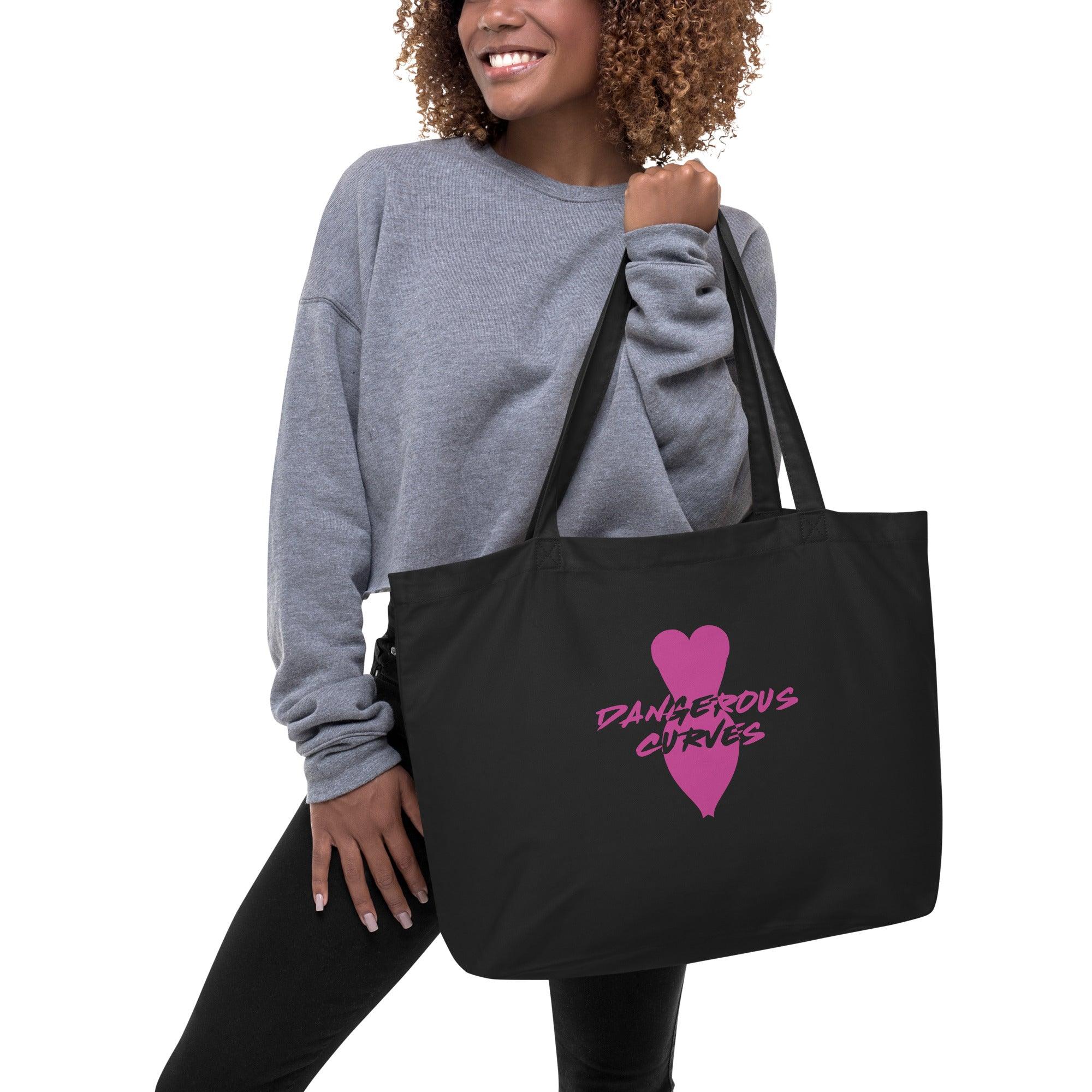 Dangerous Curves Large organic tote bag VAWDesigns