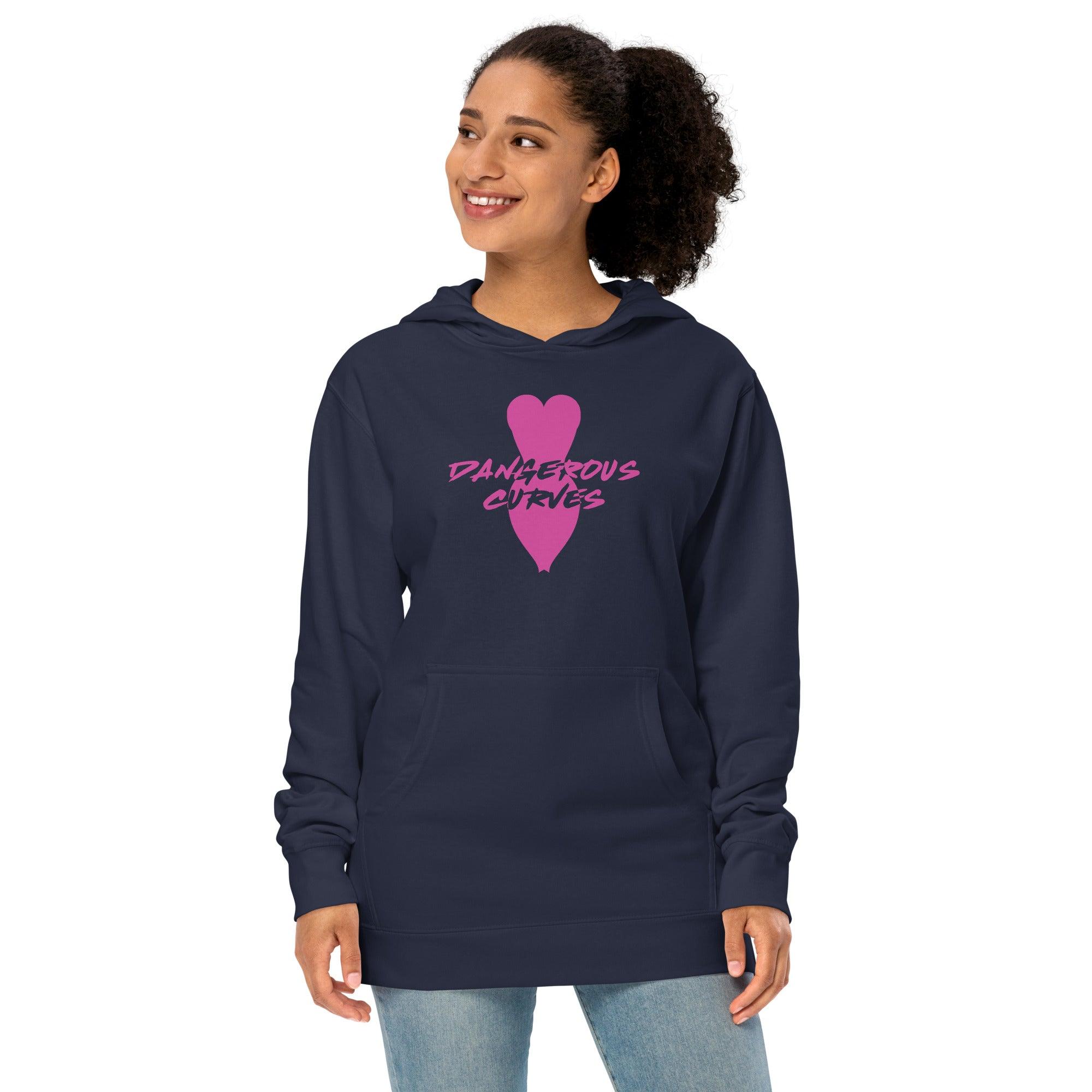 Dangerous Curves Unisex midweight hoodie VAWDesigns