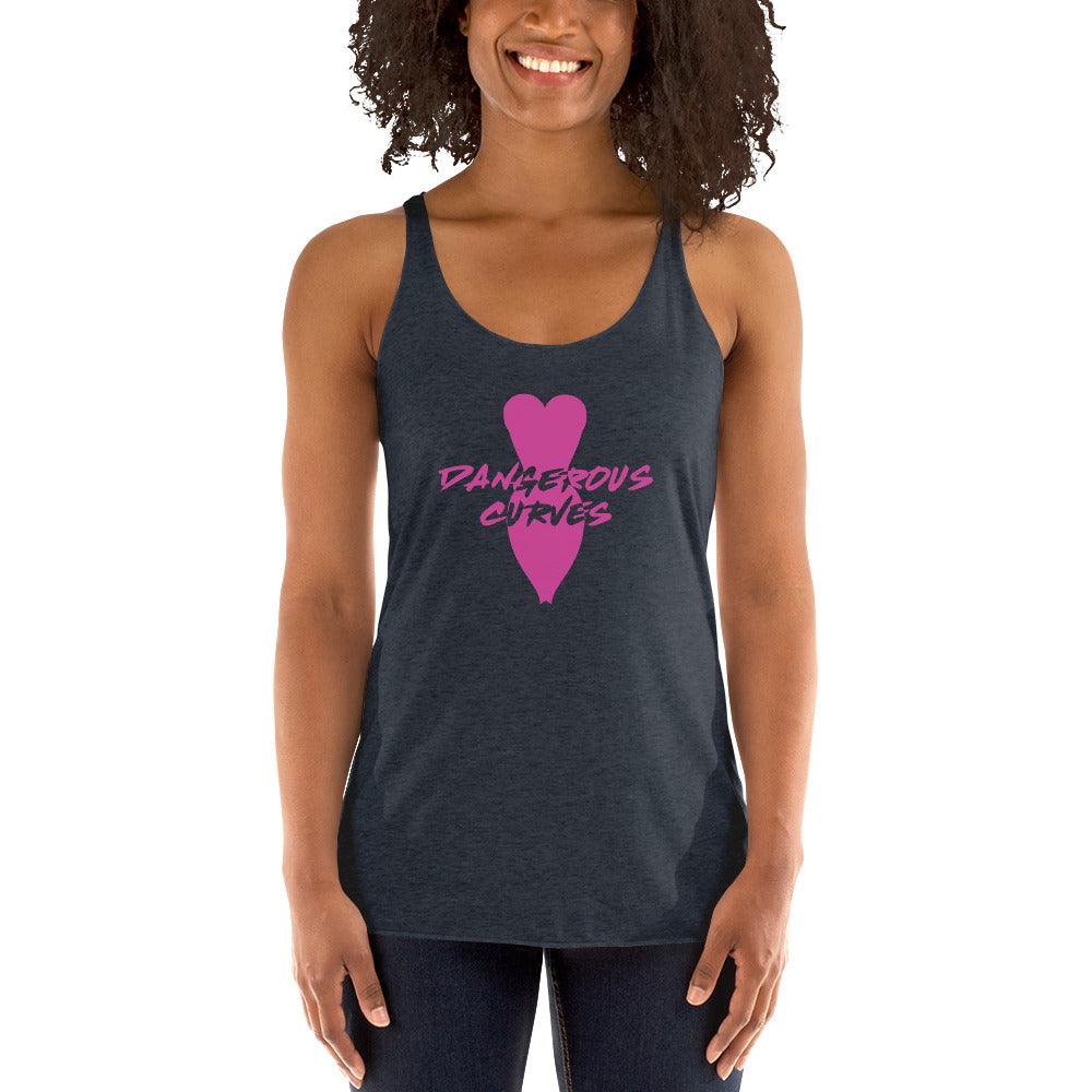 Dangerous Curves Women's Racerback Tank VAWDesigns