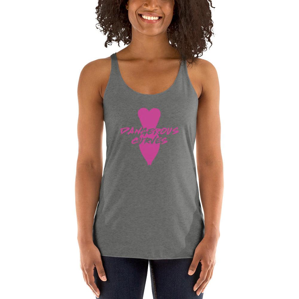 Dangerous Curves Women's Racerback Tank VAWDesigns