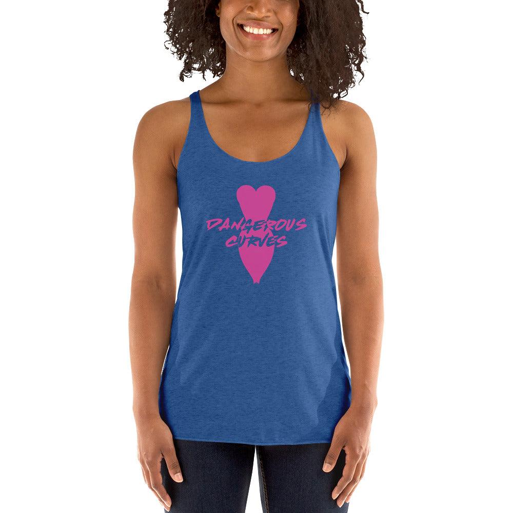 Dangerous Curves Women's Racerback Tank VAWDesigns