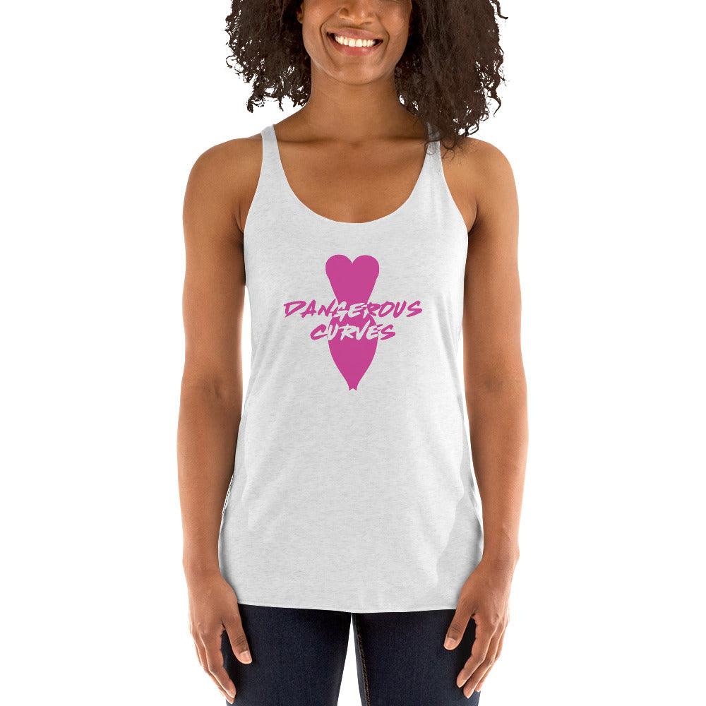 Dangerous Curves Women's Racerback Tank VAWDesigns
