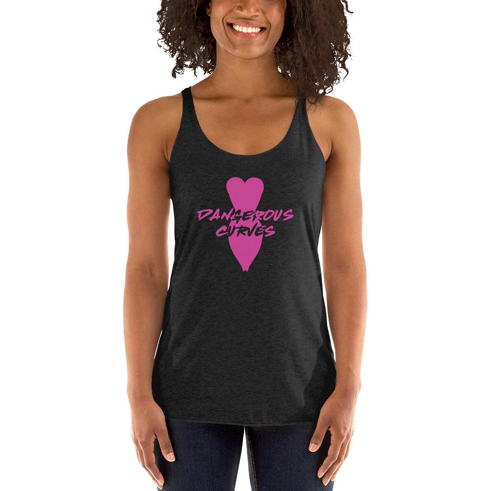 Dangerous Curves Women's Racerback Tank VAWDesigns