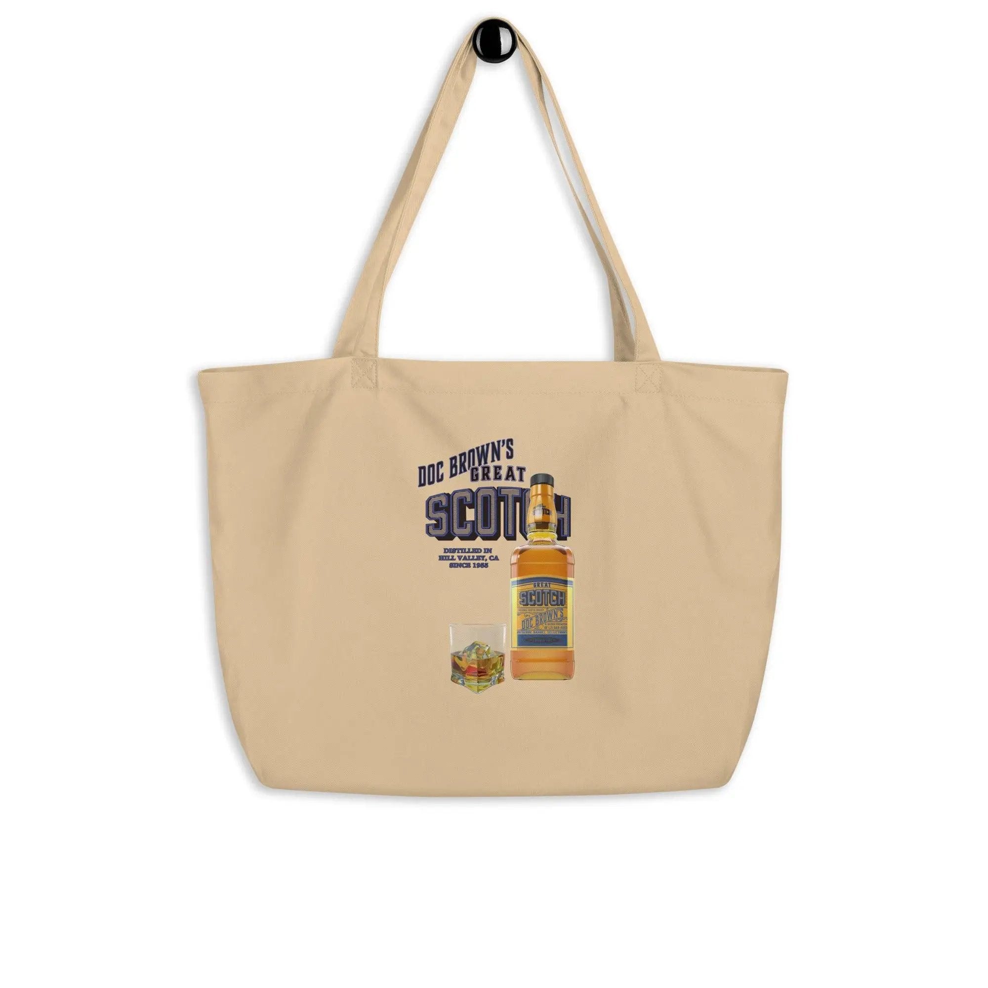 Doc Brown's Great Scotch Large organic tote bag VAWDesigns