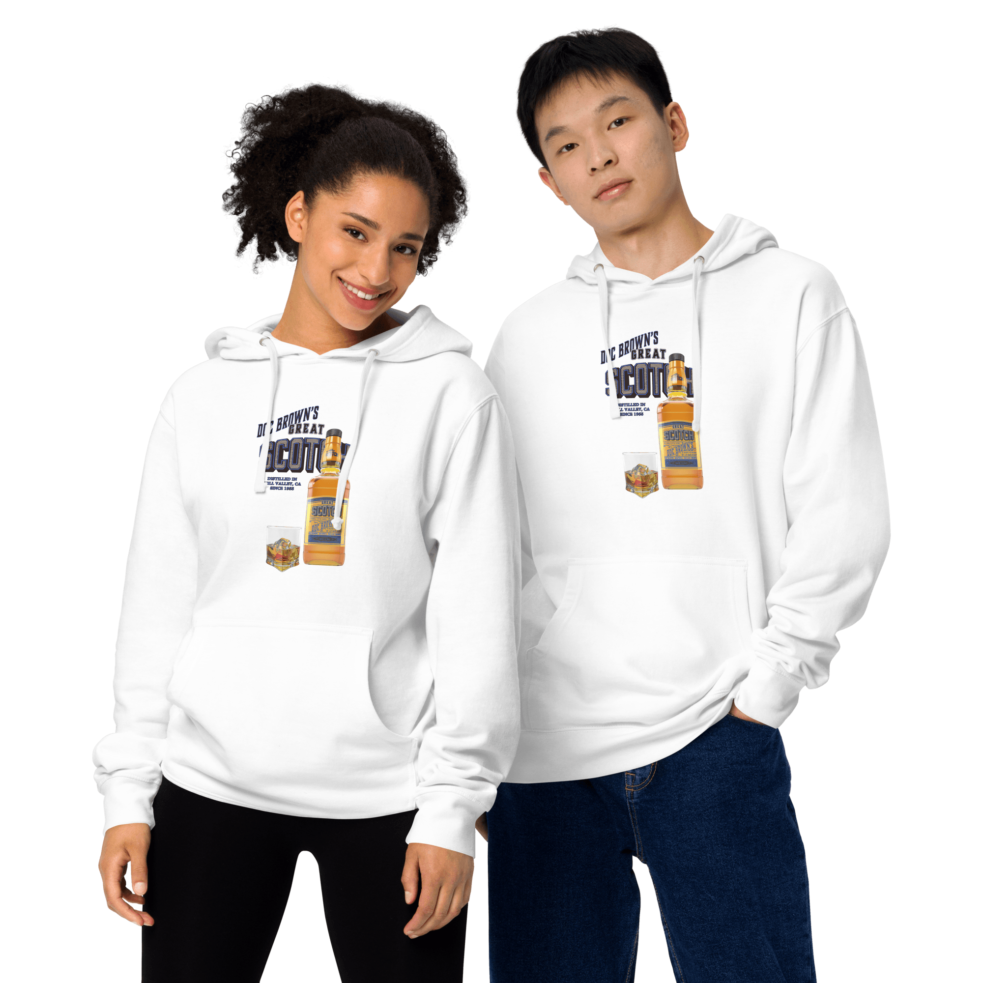 Doc Brown's Great Scotch Unisex midweight hoodie VAWDesigns